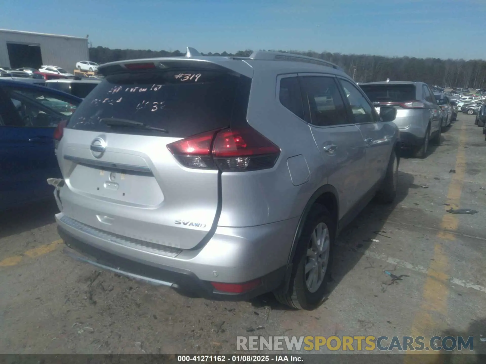 4 fotografías del automóvil dañado 5N1AT2MVXKC704832 NISSAN ROGUE 2019
