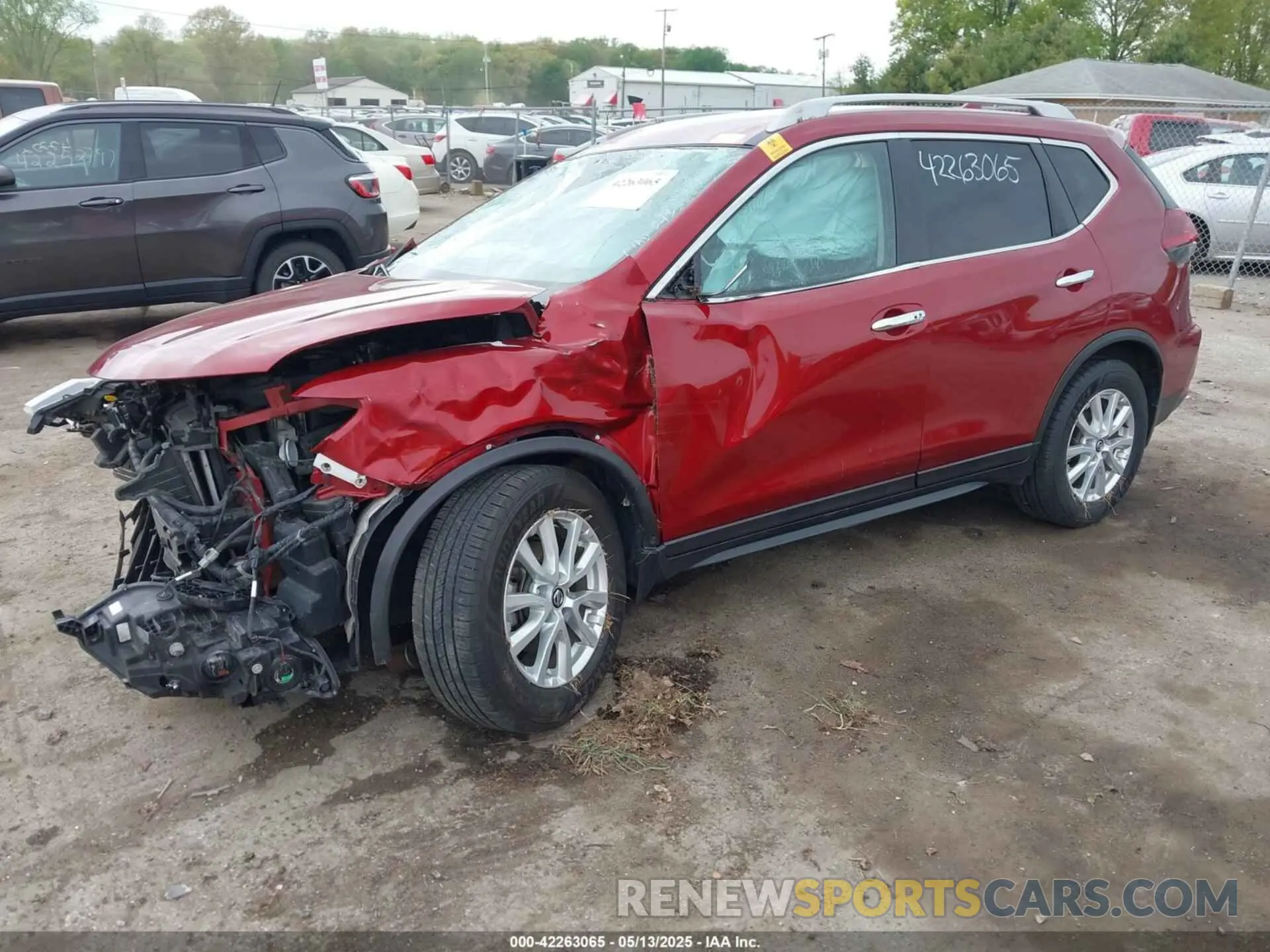 2 fotografías del automóvil dañado 5N1AT2MVXKC721517 NISSAN ROGUE 2019