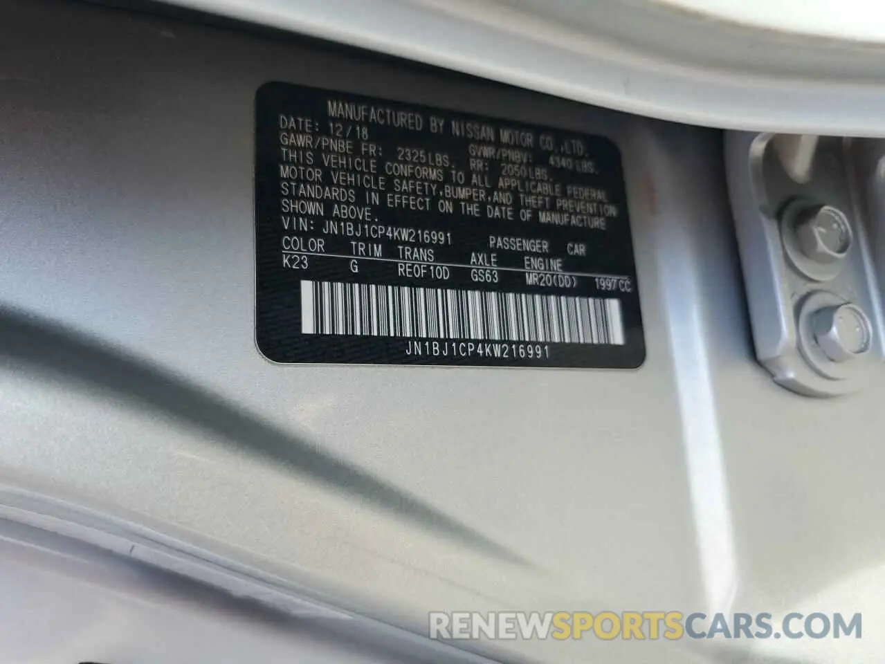 13 fotografías del automóvil dañado JN1BJ1CP4KW216991 NISSAN ROGUE 2019