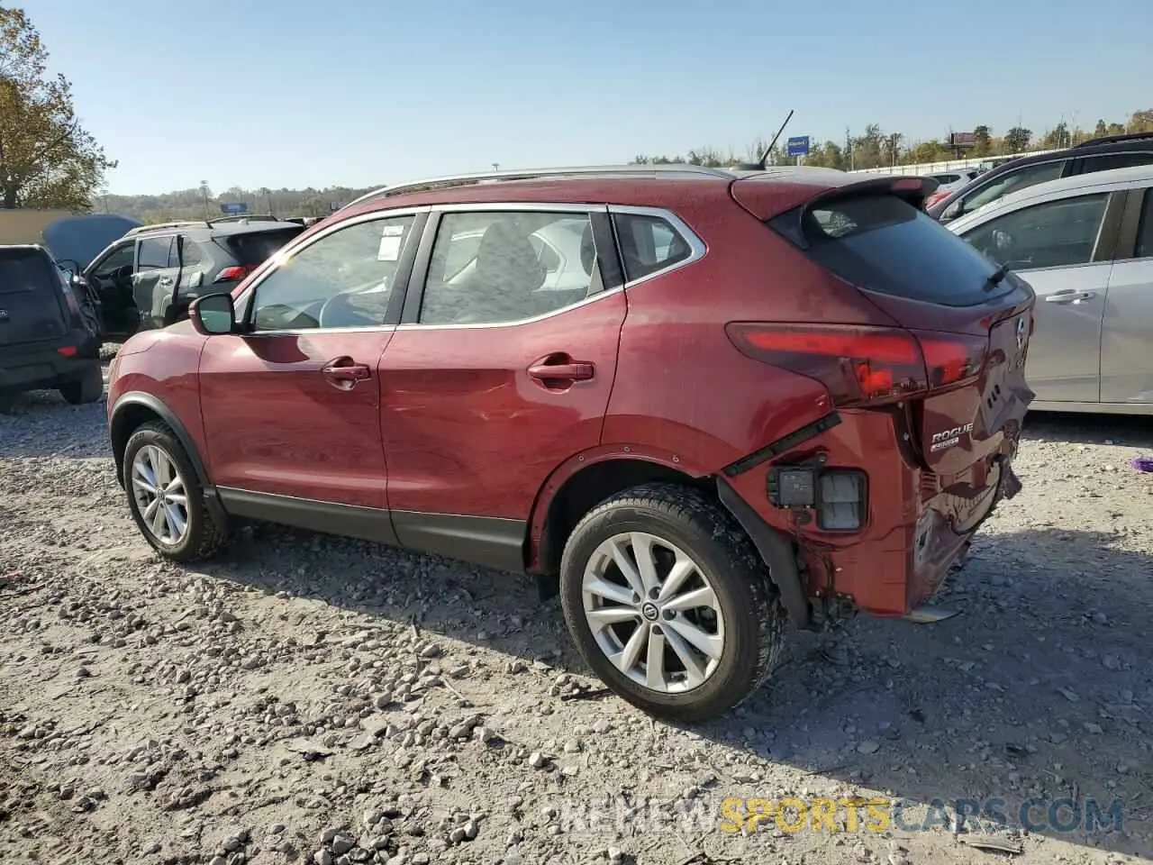 2 fotografías del automóvil dañado JN1BJ1CP8KW230554 NISSAN ROGUE 2019