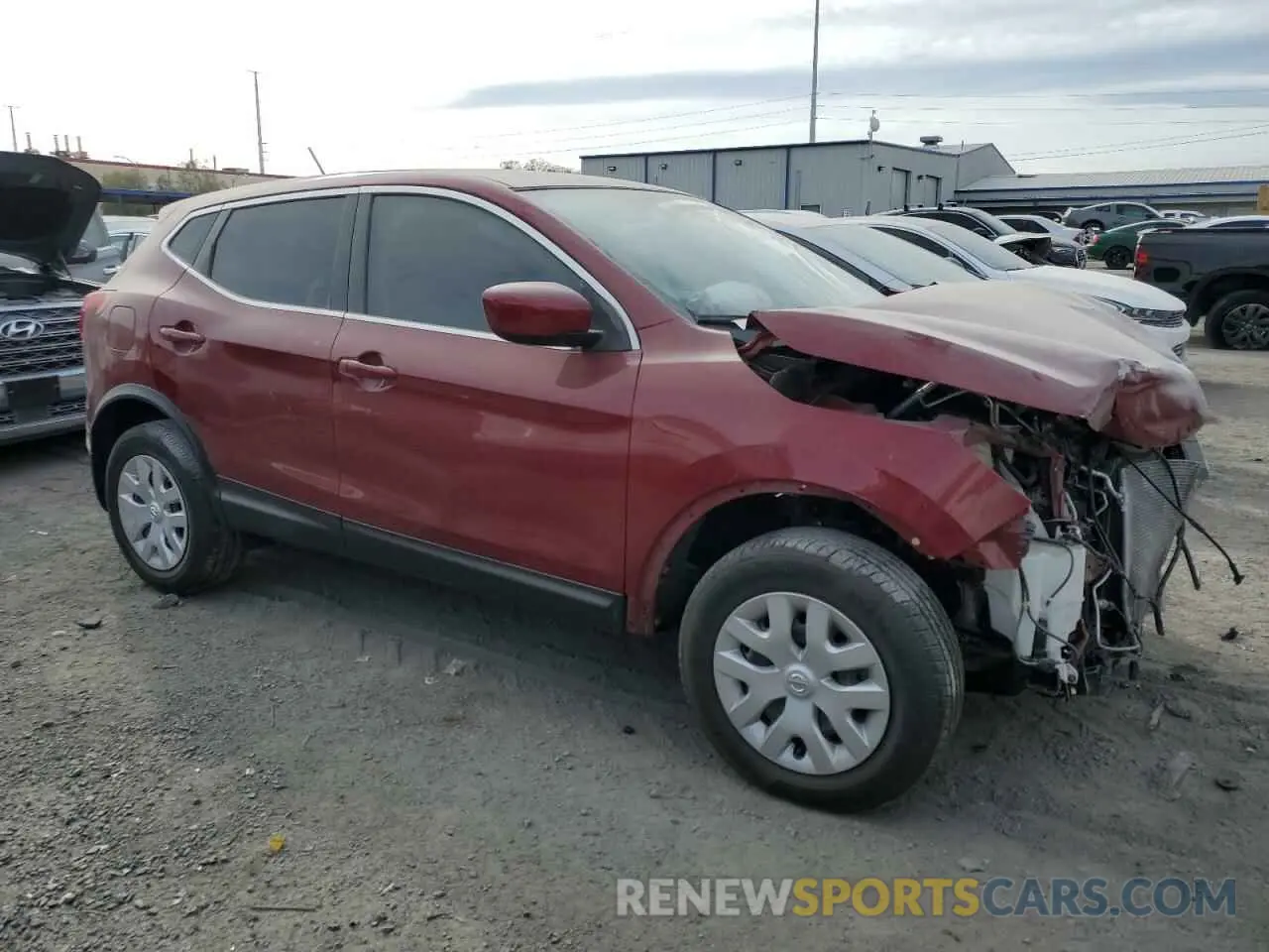 4 fotografías del automóvil dañado JN1BJ1CP8KW243062 NISSAN ROGUE 2019