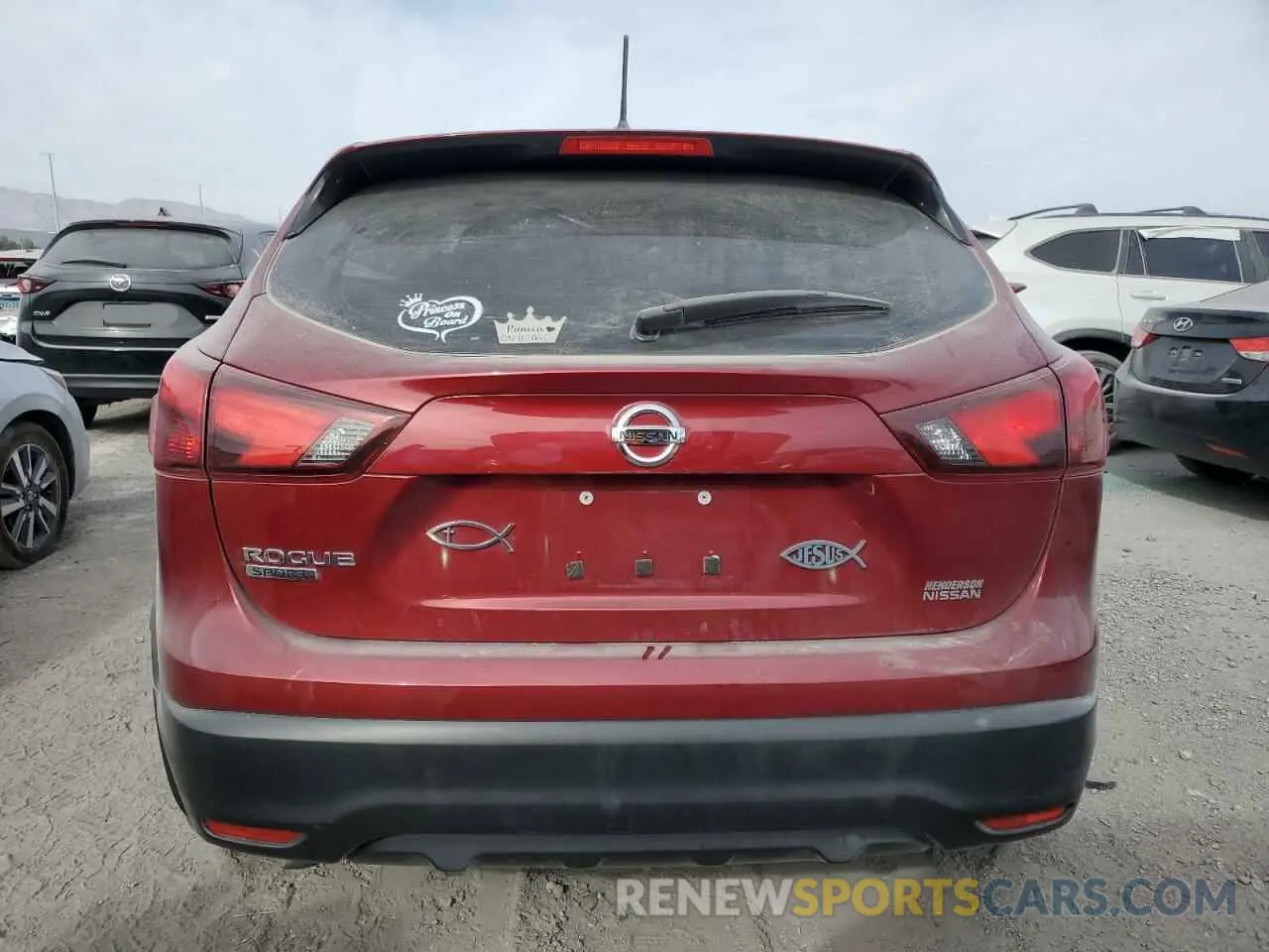 6 fotografías del automóvil dañado JN1BJ1CP8KW243062 NISSAN ROGUE 2019