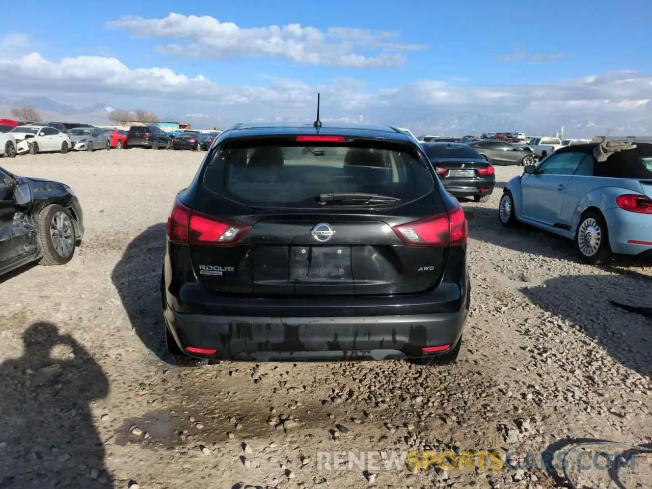 6 fotografías del automóvil dañado JN1BJ1CR0KW335557 NISSAN ROGUE 2019