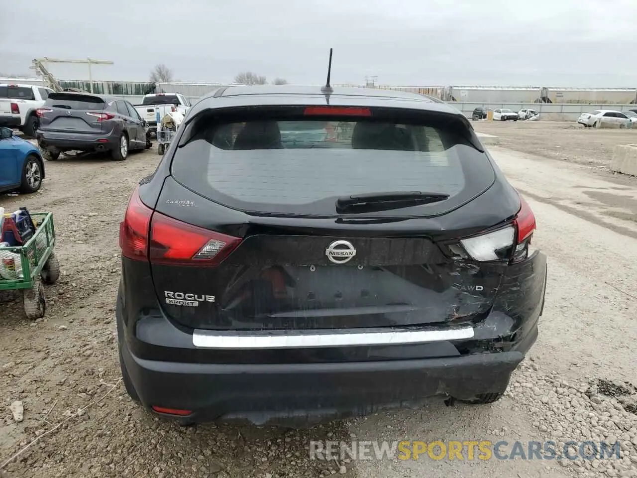 6 fotografías del automóvil dañado JN1BJ1CR2KW344017 NISSAN ROGUE 2019