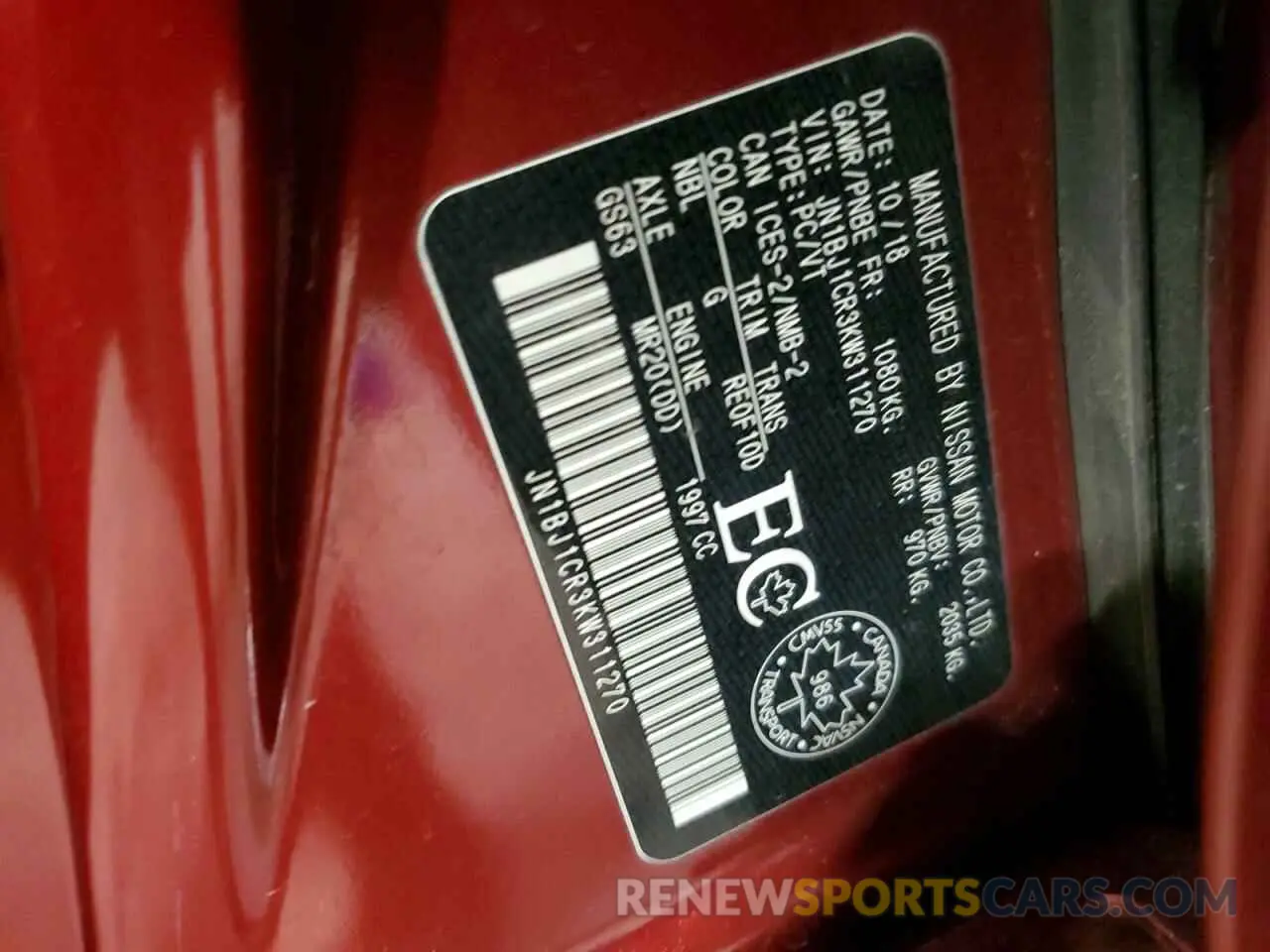 14 fotografías del automóvil dañado JN1BJ1CR3KW311270 NISSAN ROGUE 2019
