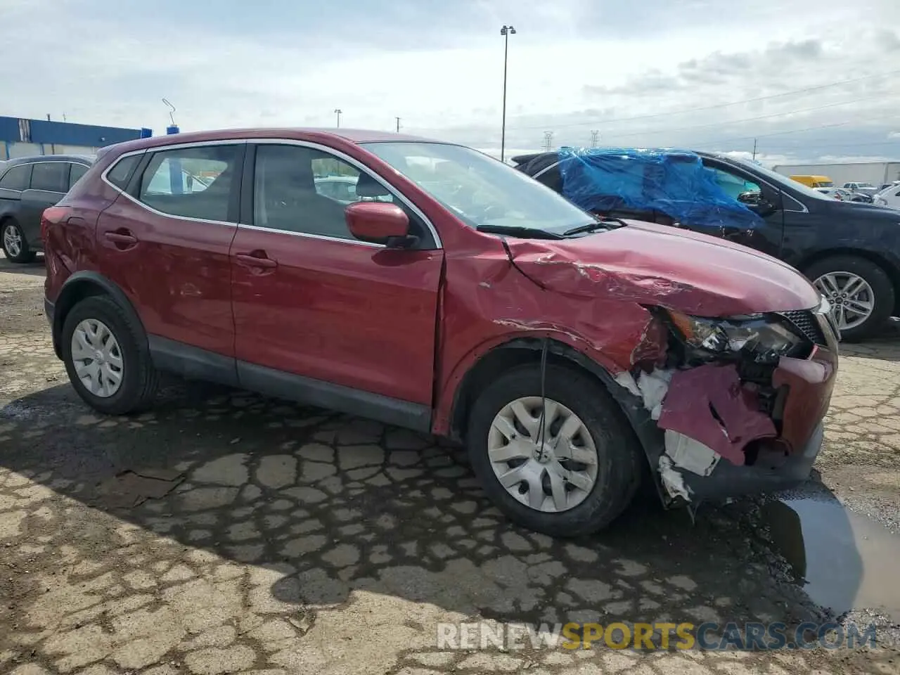 4 fotografías del automóvil dañado JN1BJ1CR6KW322442 NISSAN ROGUE 2019
