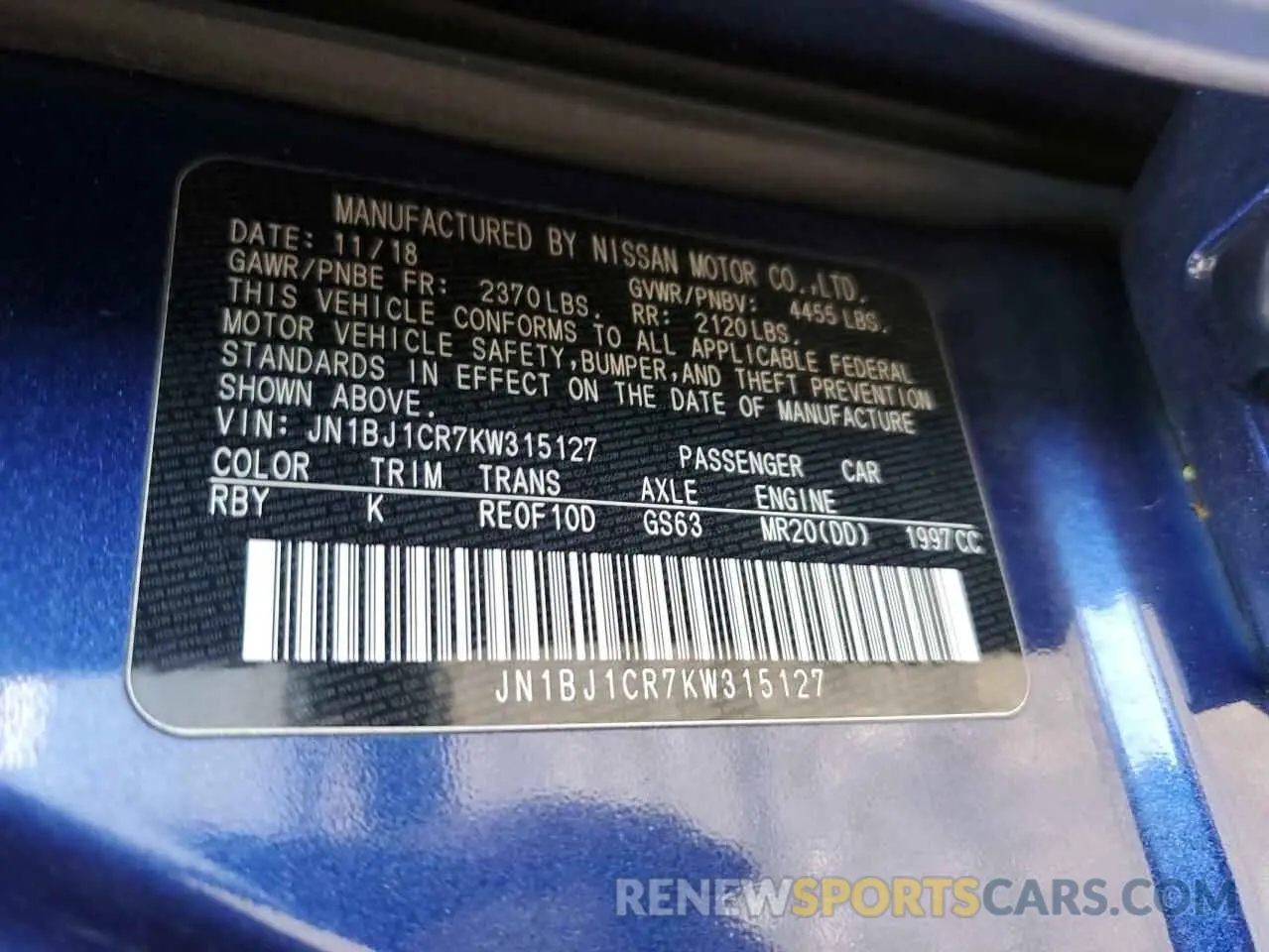 14 fotografías del automóvil dañado JN1BJ1CR7KW315127 NISSAN ROGUE 2019