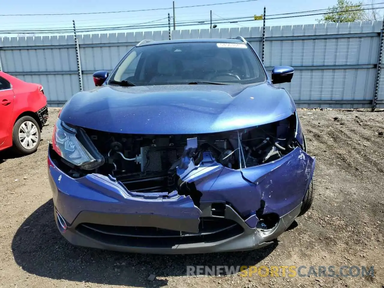 5 fotografías del automóvil dañado JN1BJ1CR7KW315127 NISSAN ROGUE 2019