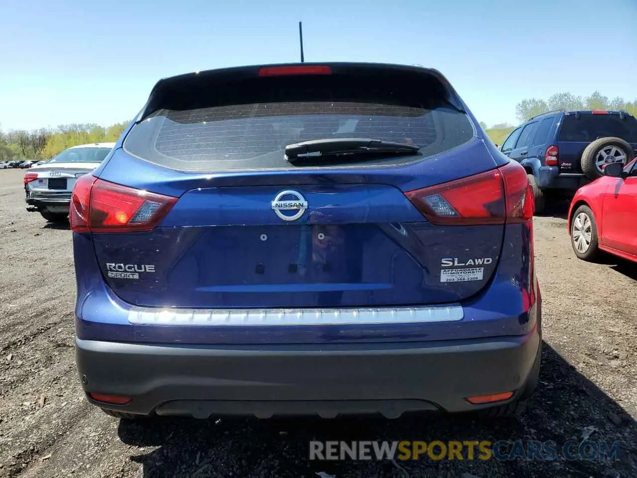 6 fotografías del automóvil dañado JN1BJ1CR7KW315127 NISSAN ROGUE 2019