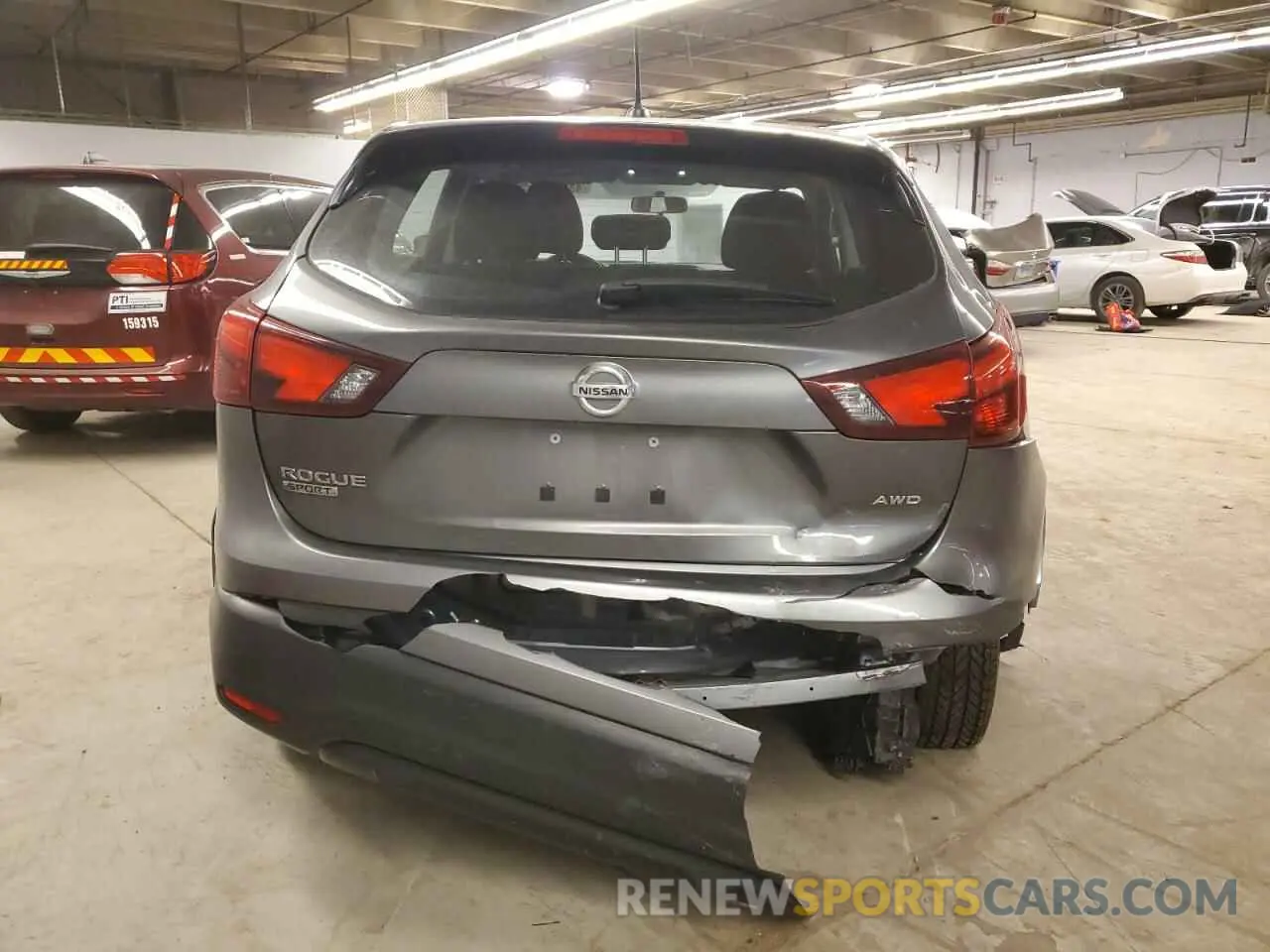 6 fotografías del automóvil dañado JN1BJ1CR7KW620448 NISSAN ROGUE 2019