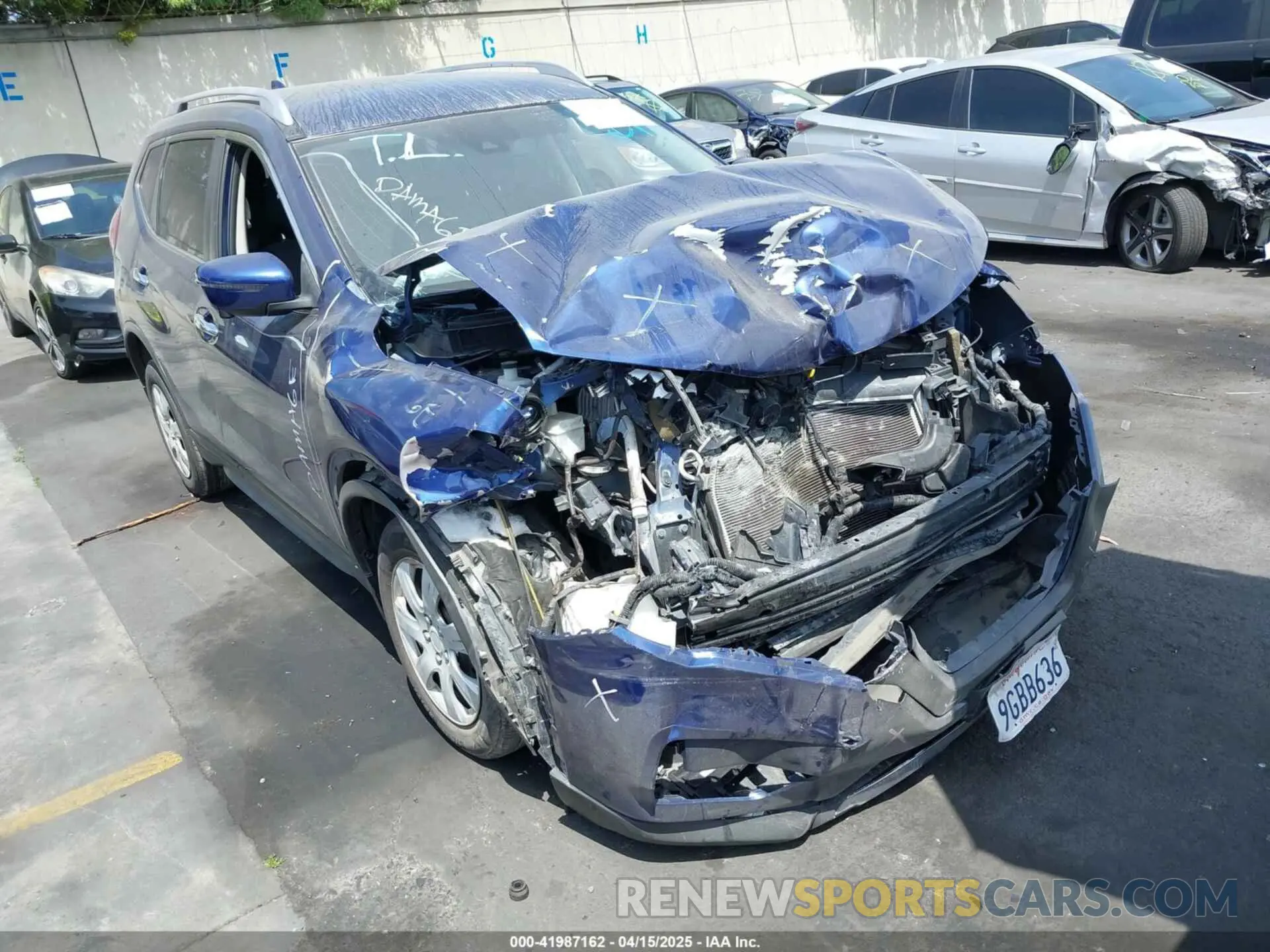 1 fotografías del automóvil dañado JN8AT2MT7KW268205 NISSAN ROGUE 2019