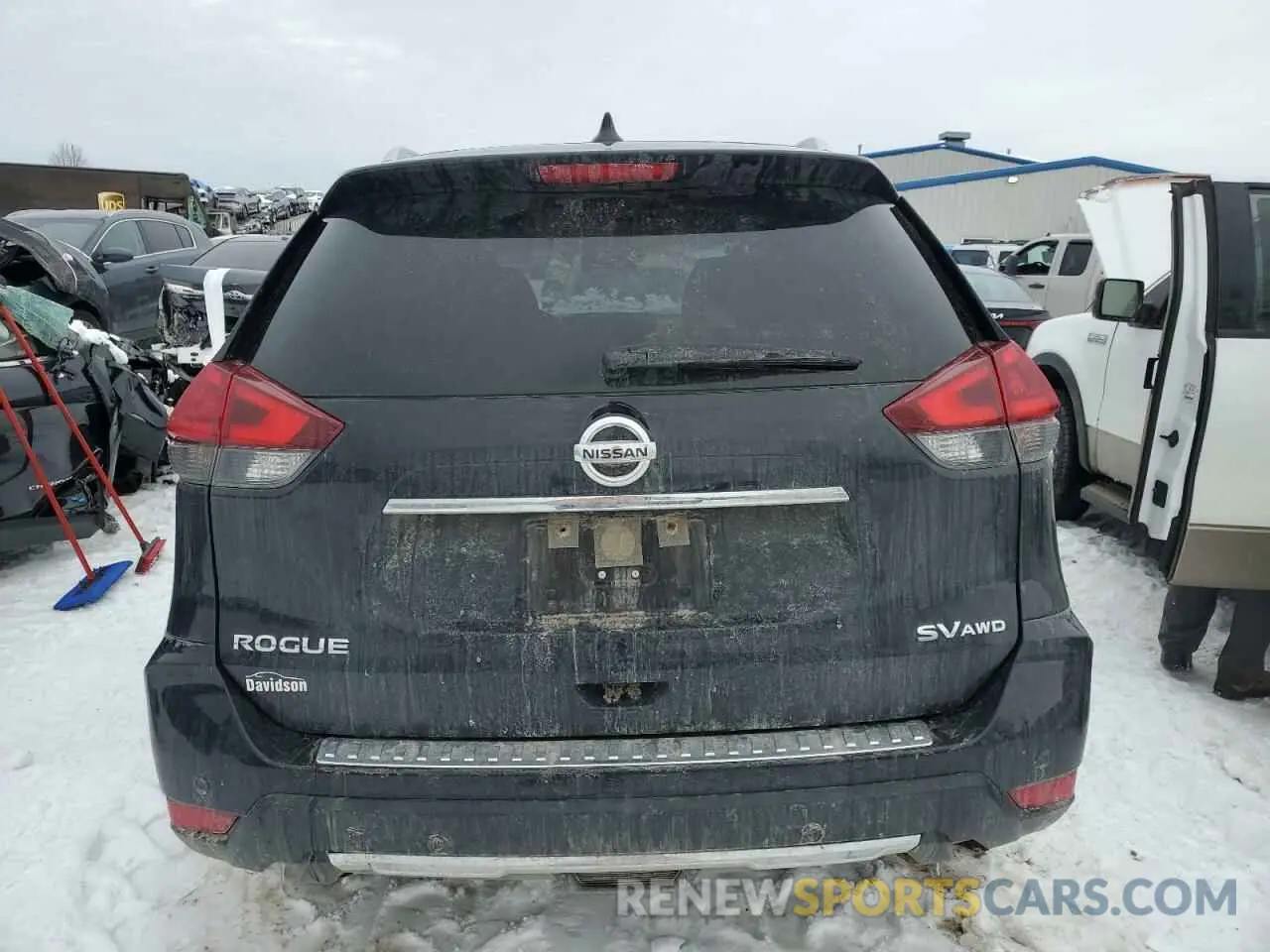 6 fotografías del automóvil dañado JN8AT2MV0KW396562 NISSAN ROGUE 2019