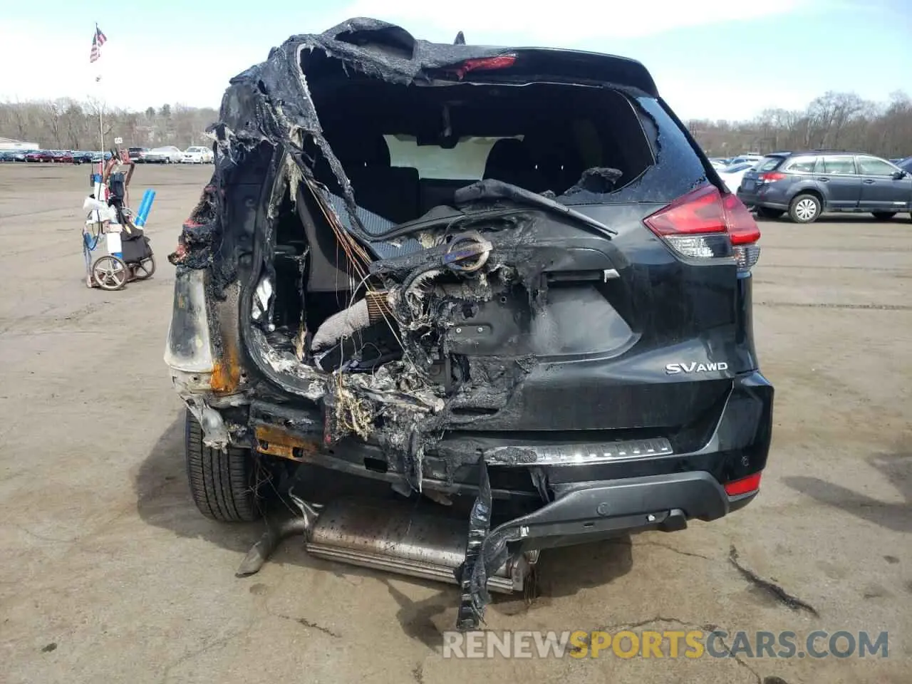 6 fotografías del automóvil dañado JN8AT2MV2KW395638 NISSAN ROGUE 2019
