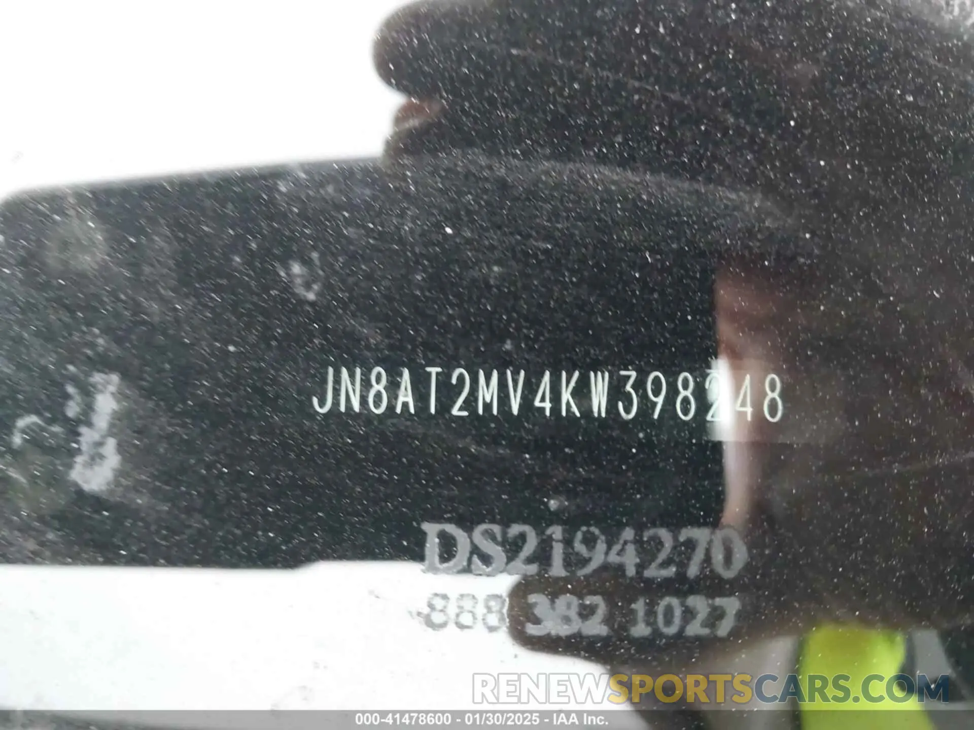 9 fotografías del automóvil dañado JN8AT2MV4KW398248 NISSAN ROGUE 2019