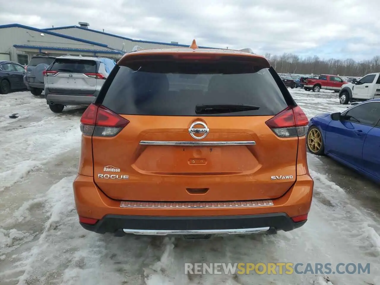 6 fotografías del automóvil dañado JN8AT2MV6KW382780 NISSAN ROGUE 2019
