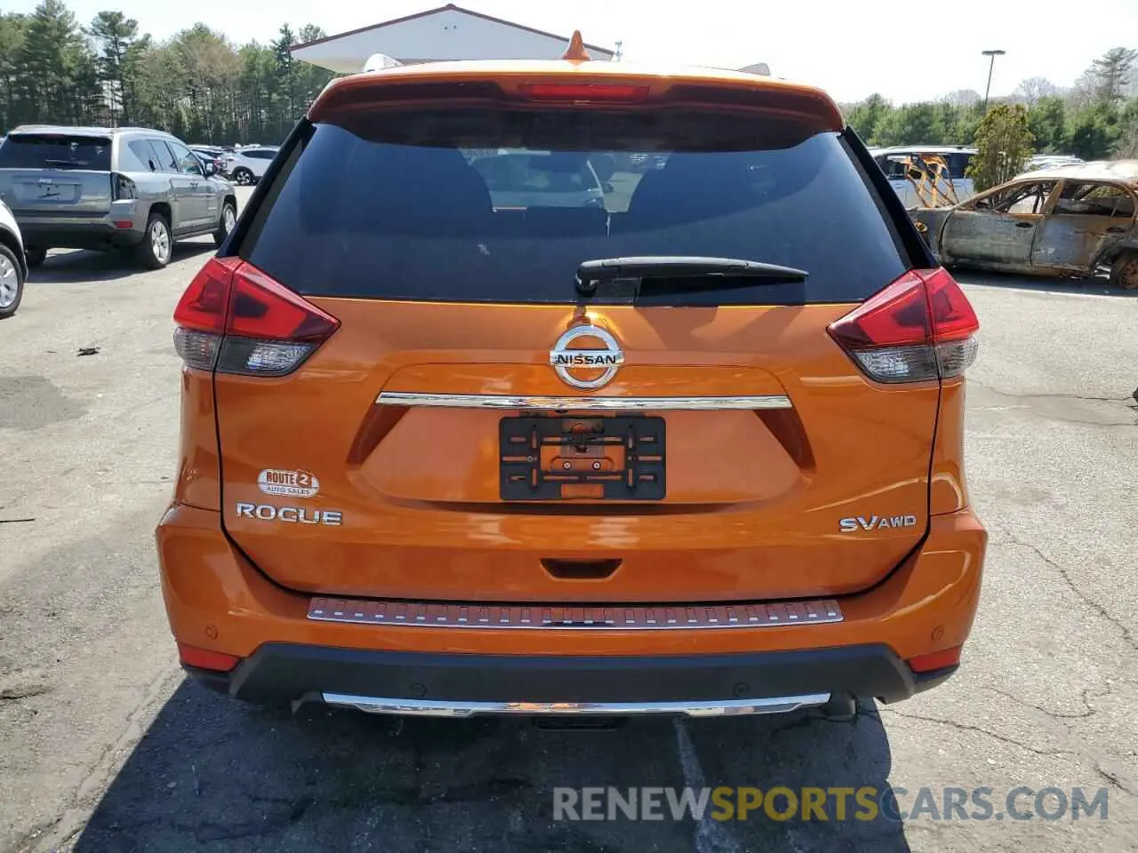 6 fotografías del automóvil dañado JN8AT2MVXKW376447 NISSAN ROGUE 2019