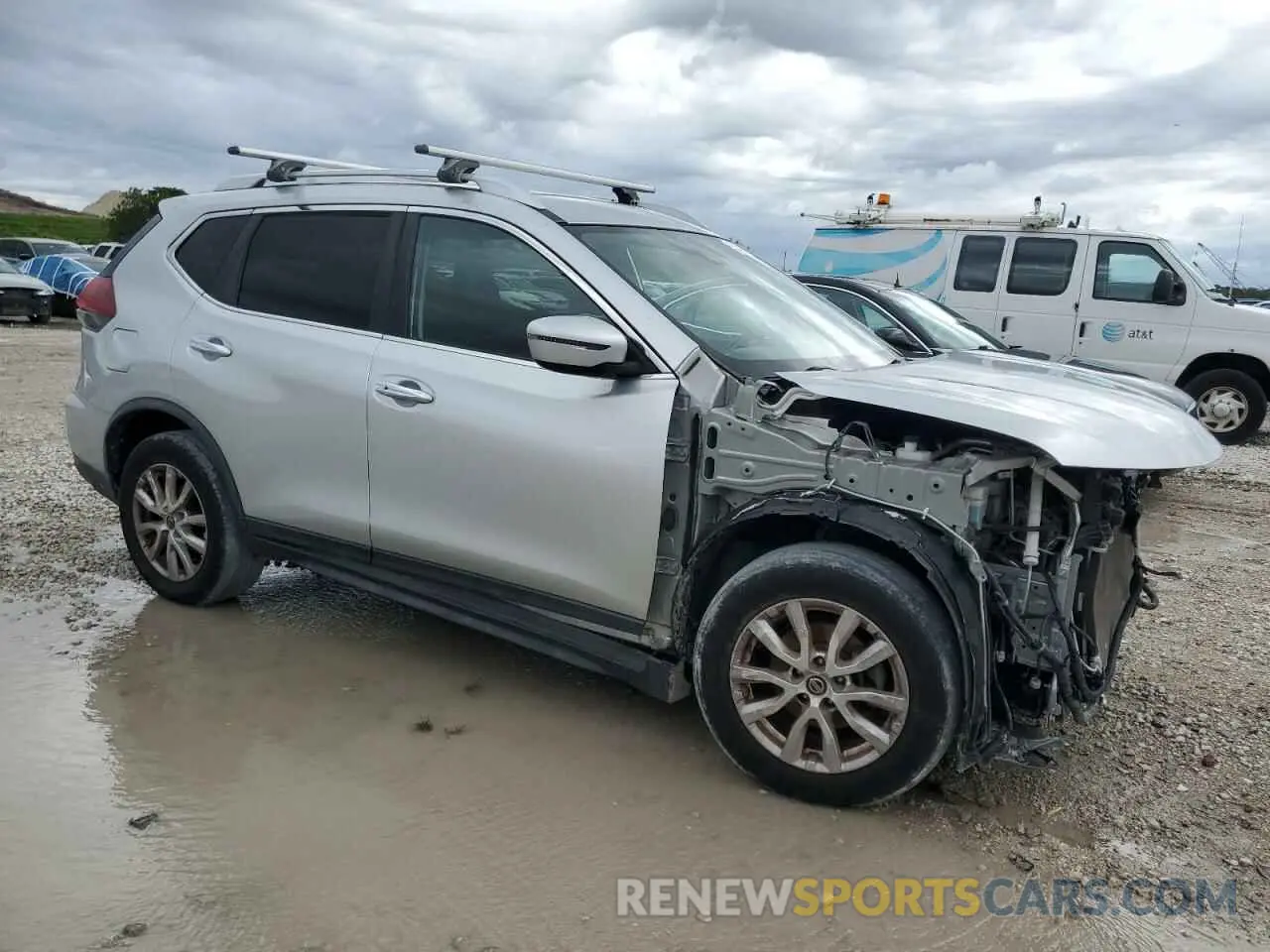 4 fotografías del automóvil dañado KNMAT2MT0KP516221 NISSAN ROGUE 2019