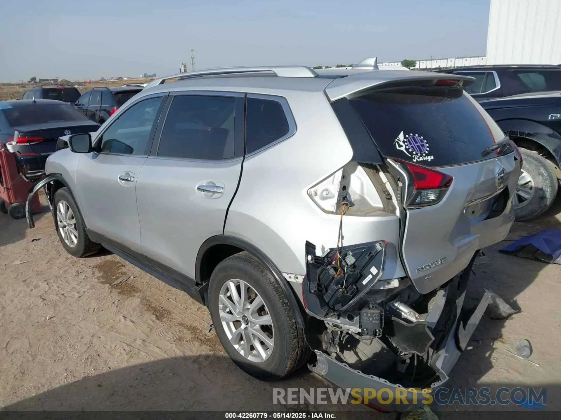3 fotografías del automóvil dañado KNMAT2MT0KP527901 NISSAN ROGUE 2019