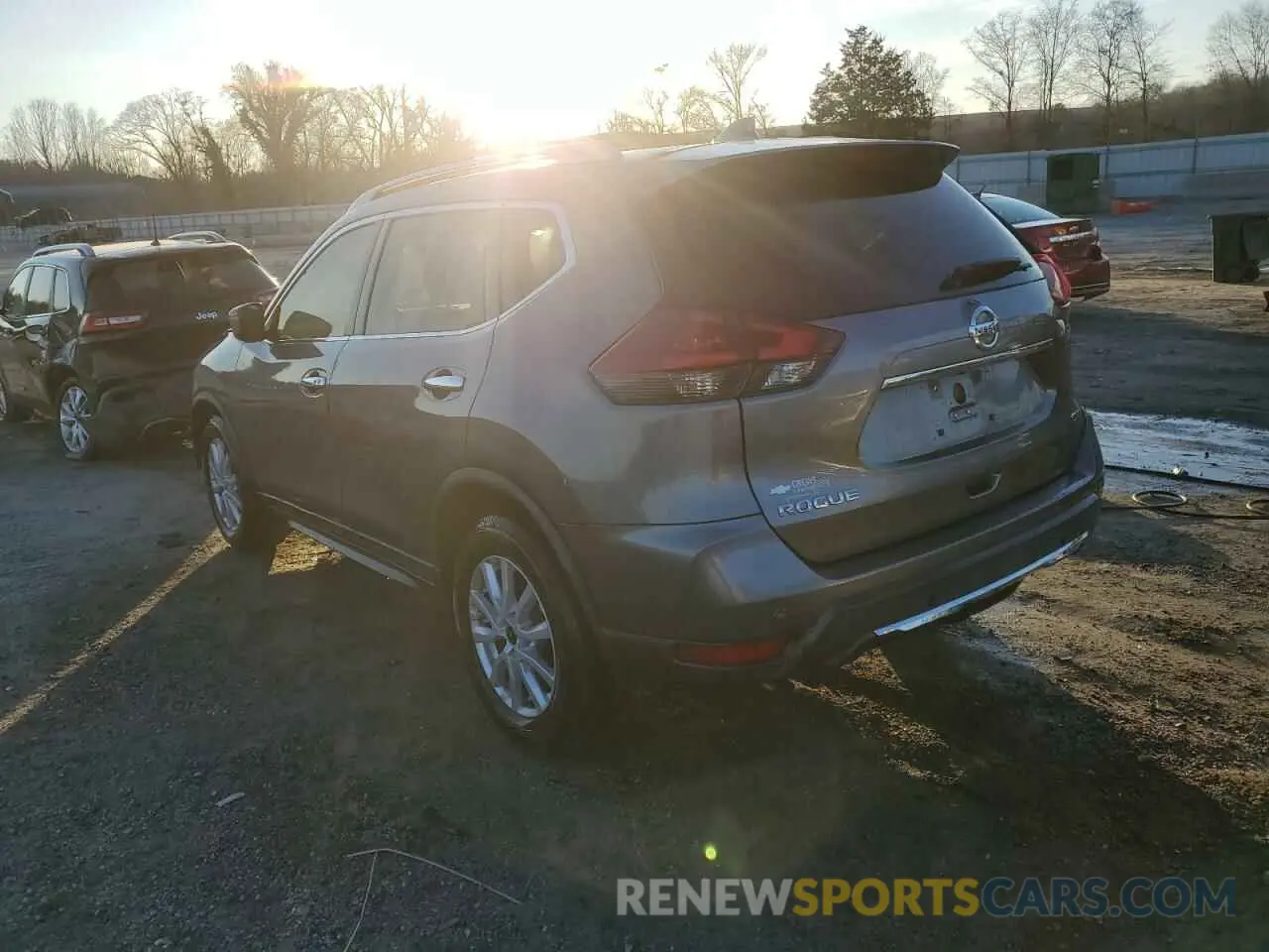 2 fotografías del automóvil dañado KNMAT2MT2KP507083 NISSAN ROGUE 2019