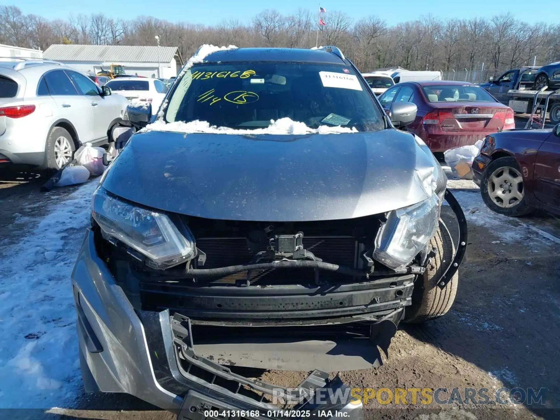 12 fotografías del automóvil dañado KNMAT2MT2KP521498 NISSAN ROGUE 2019