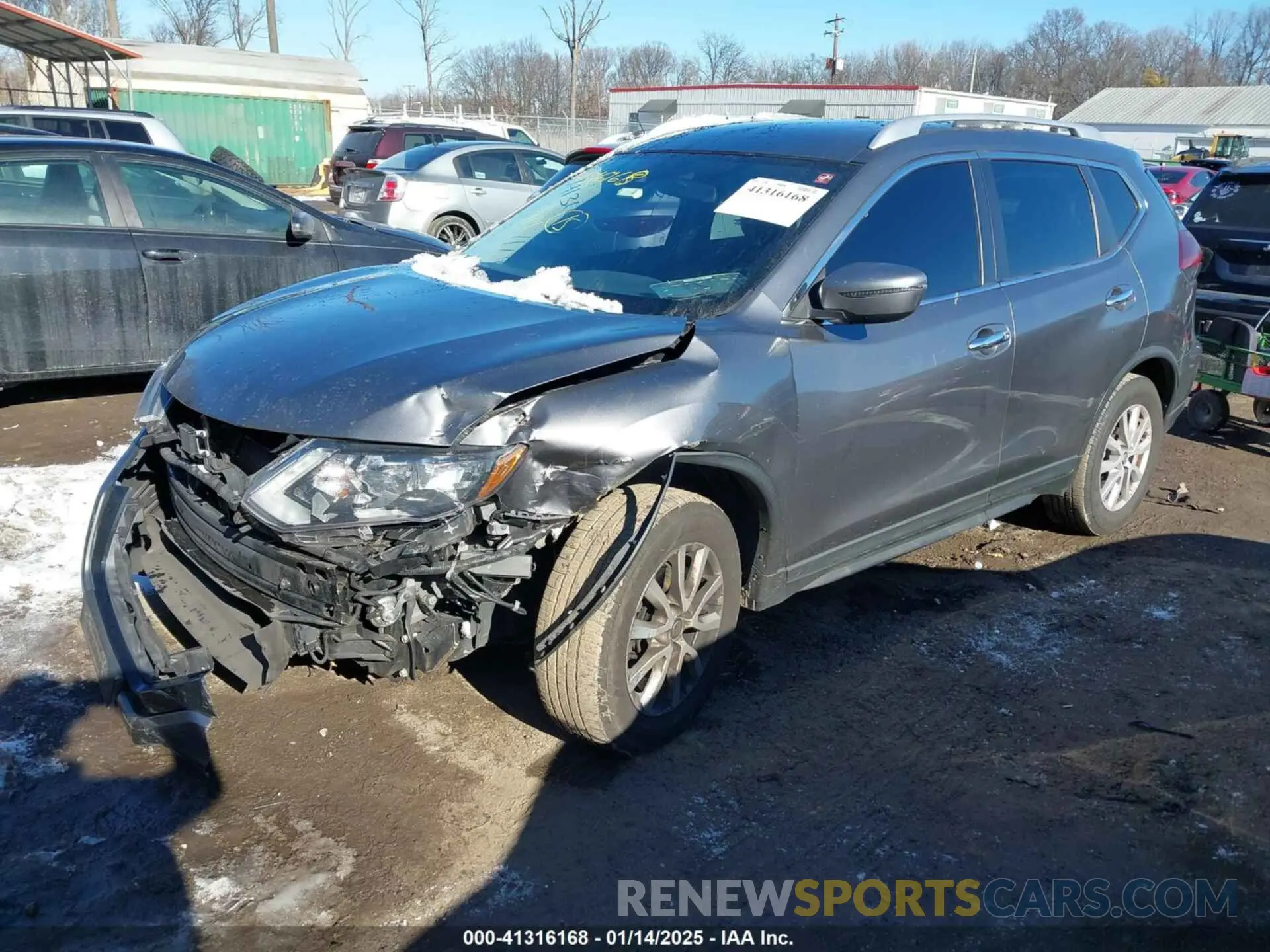 2 fotografías del automóvil dañado KNMAT2MT2KP521498 NISSAN ROGUE 2019