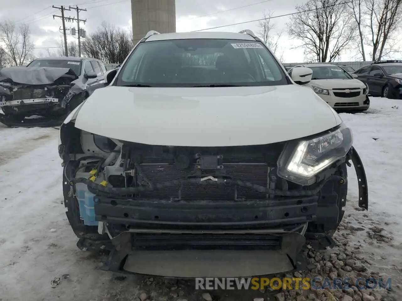 5 fotografías del automóvil dañado KNMAT2MT2KP556042 NISSAN ROGUE 2019