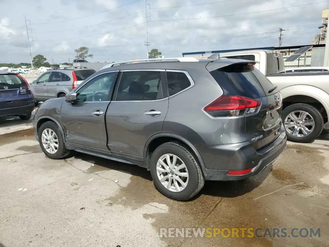 2 fotografías del automóvil dañado KNMAT2MT3KP527472 NISSAN ROGUE 2019