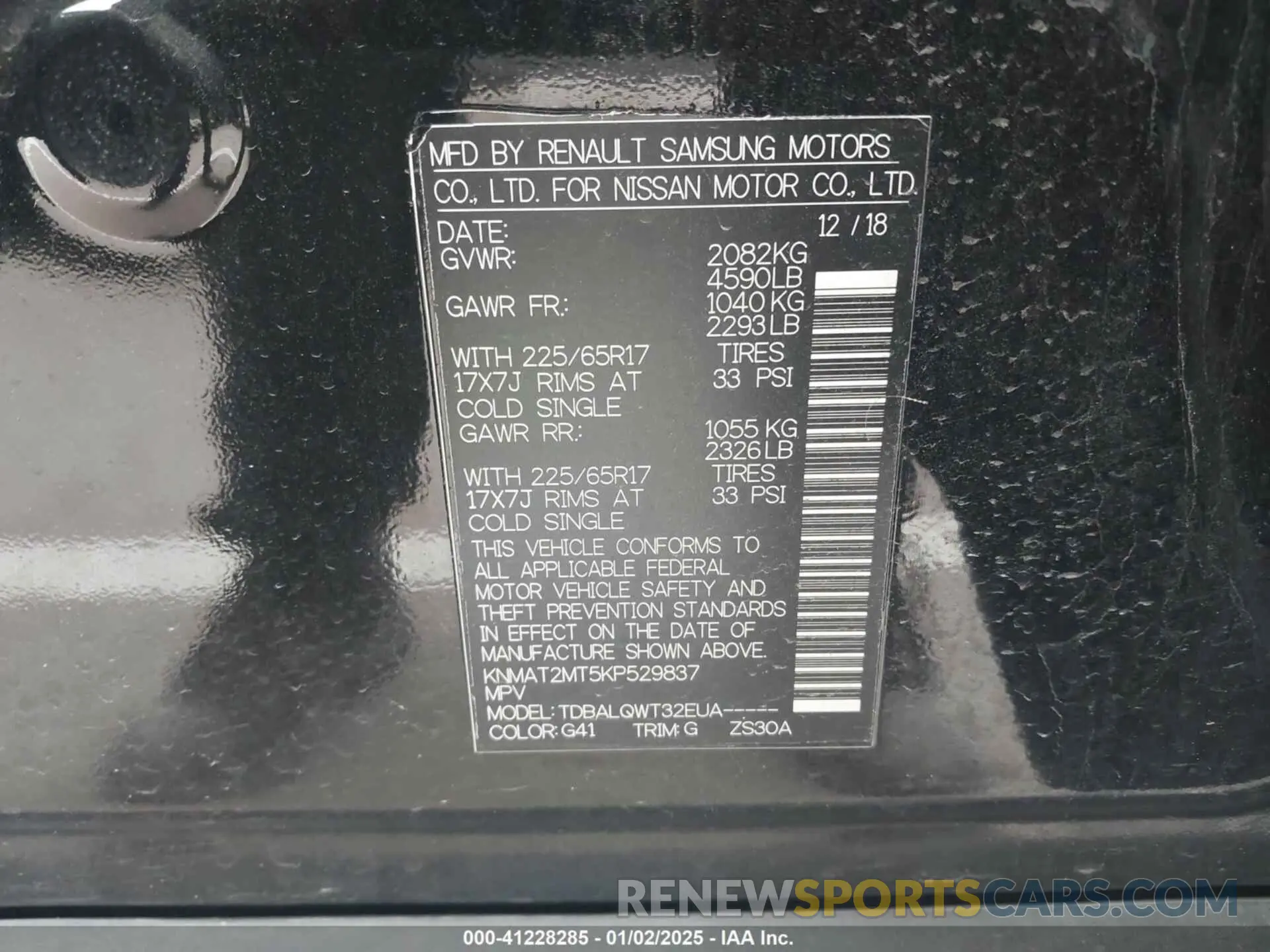 9 fotografías del automóvil dañado KNMAT2MT5KP529837 NISSAN ROGUE 2019