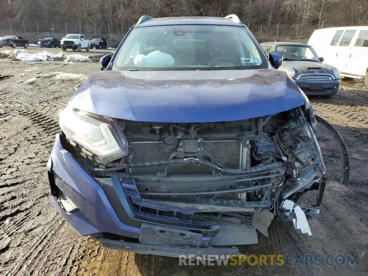 5 fotografías del automóvil dañado KNMAT2MT6KP520077 NISSAN ROGUE 2019