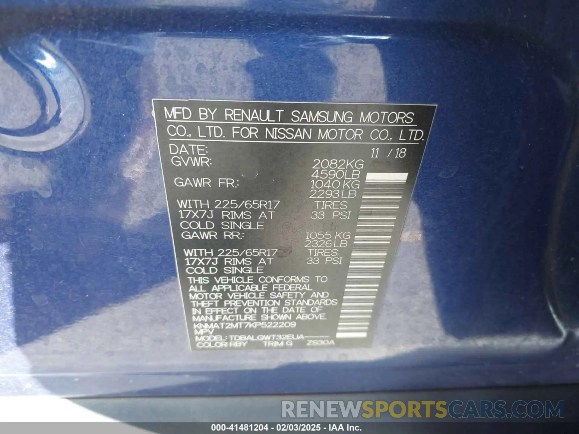 9 fotografías del automóvil dañado KNMAT2MT7KP522209 NISSAN ROGUE 2019