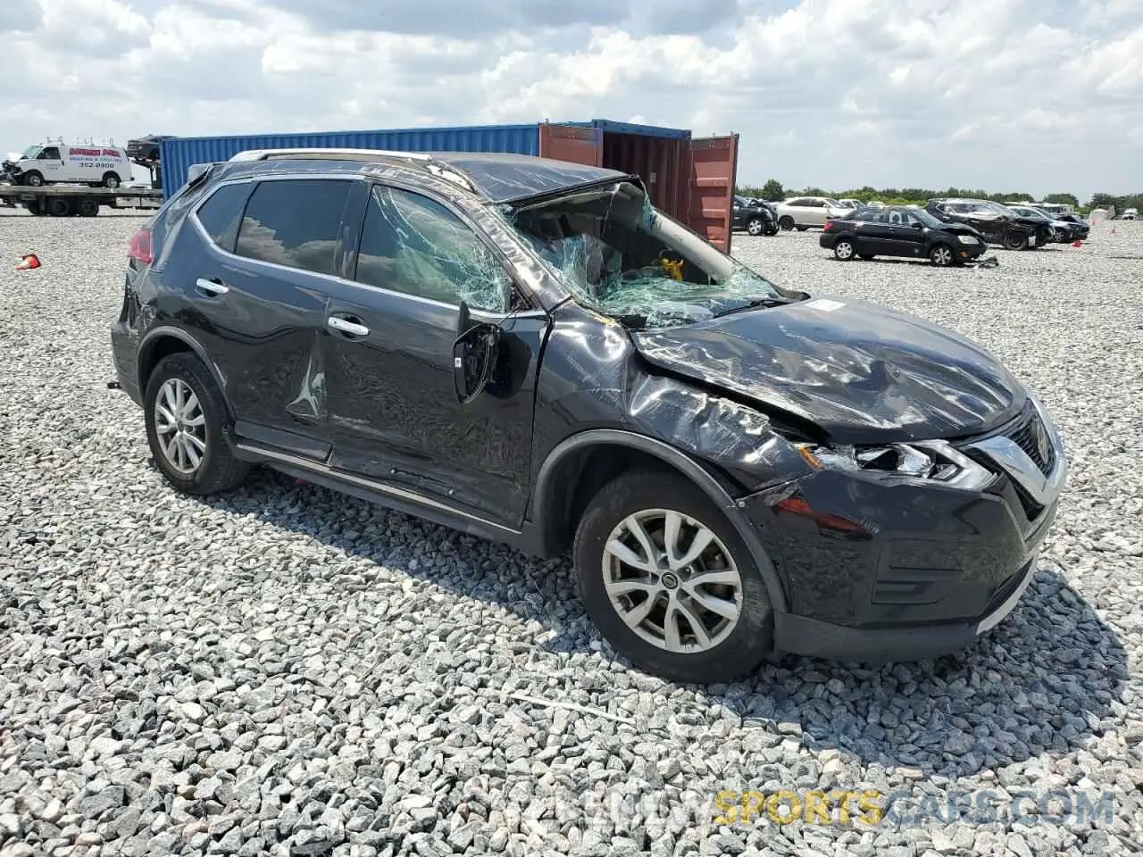 4 fotografías del automóvil dañado KNMAT2MT8KP504303 NISSAN ROGUE 2019