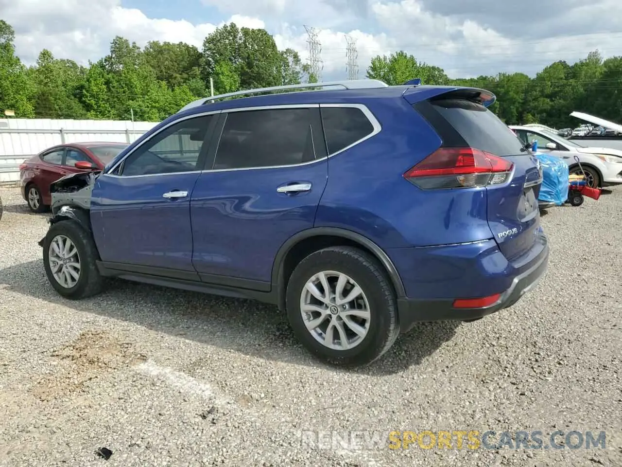 2 fotografías del automóvil dañado KNMAT2MTXKP558489 NISSAN ROGUE 2019