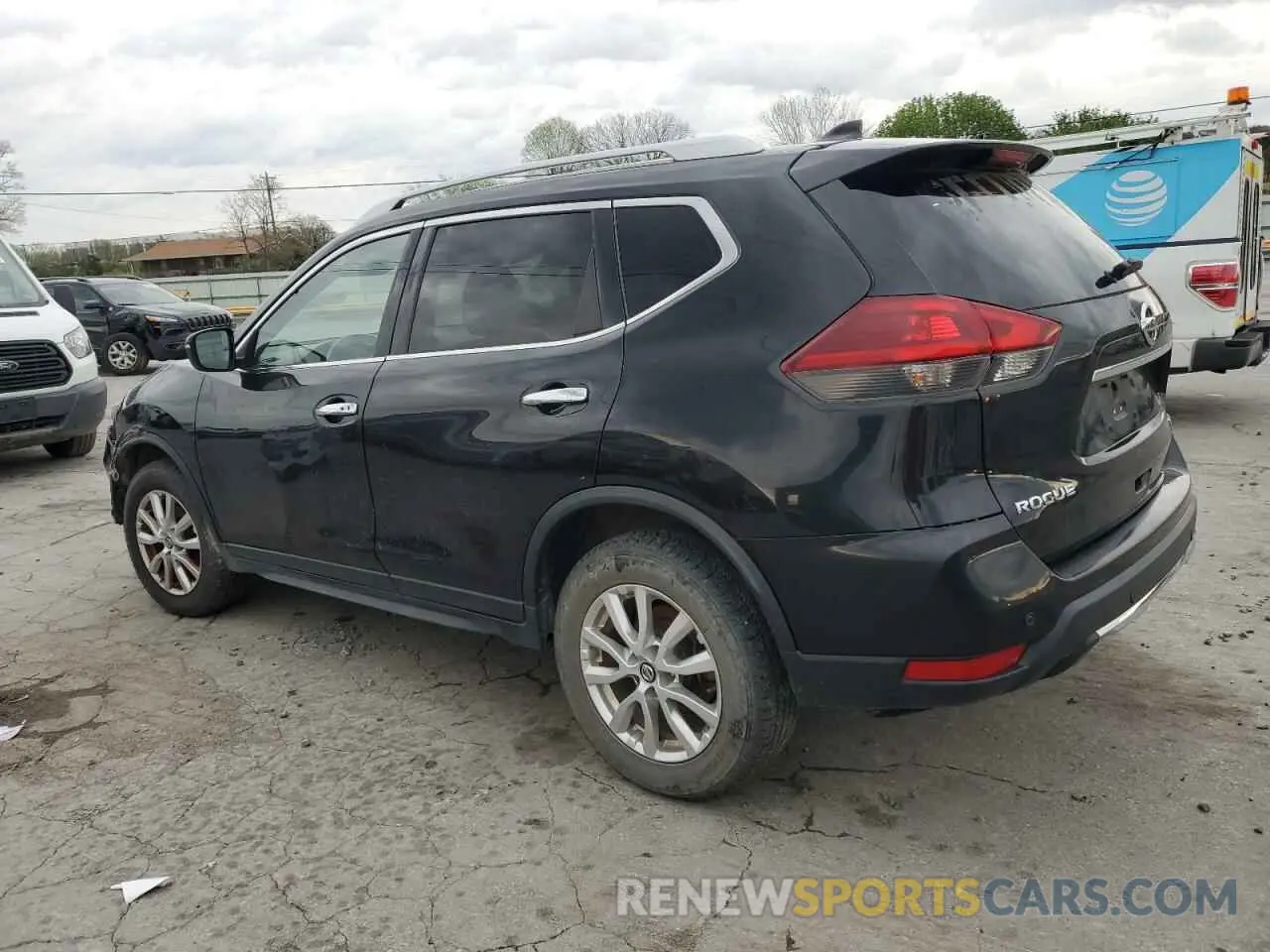 2 fotografías del automóvil dañado KNMAT2MV0KP516141 NISSAN ROGUE 2019
