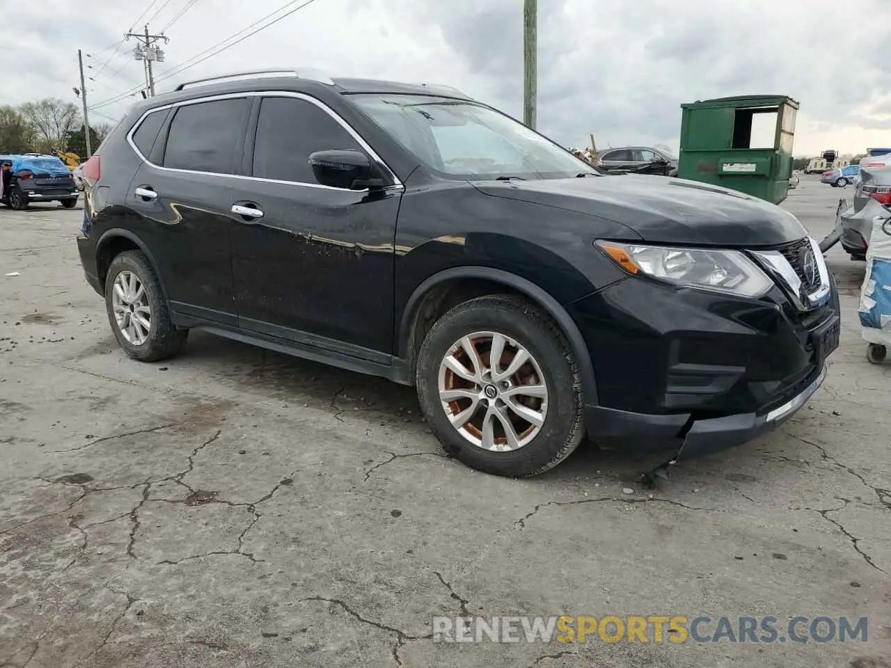 4 fotografías del automóvil dañado KNMAT2MV0KP516141 NISSAN ROGUE 2019