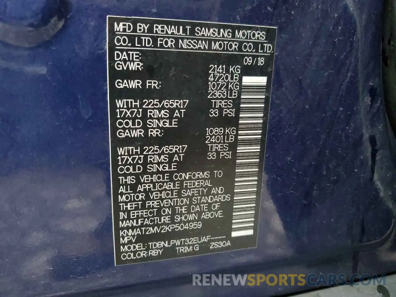 15 fotografías del automóvil dañado KNMAT2MV2KP504959 NISSAN ROGUE 2019