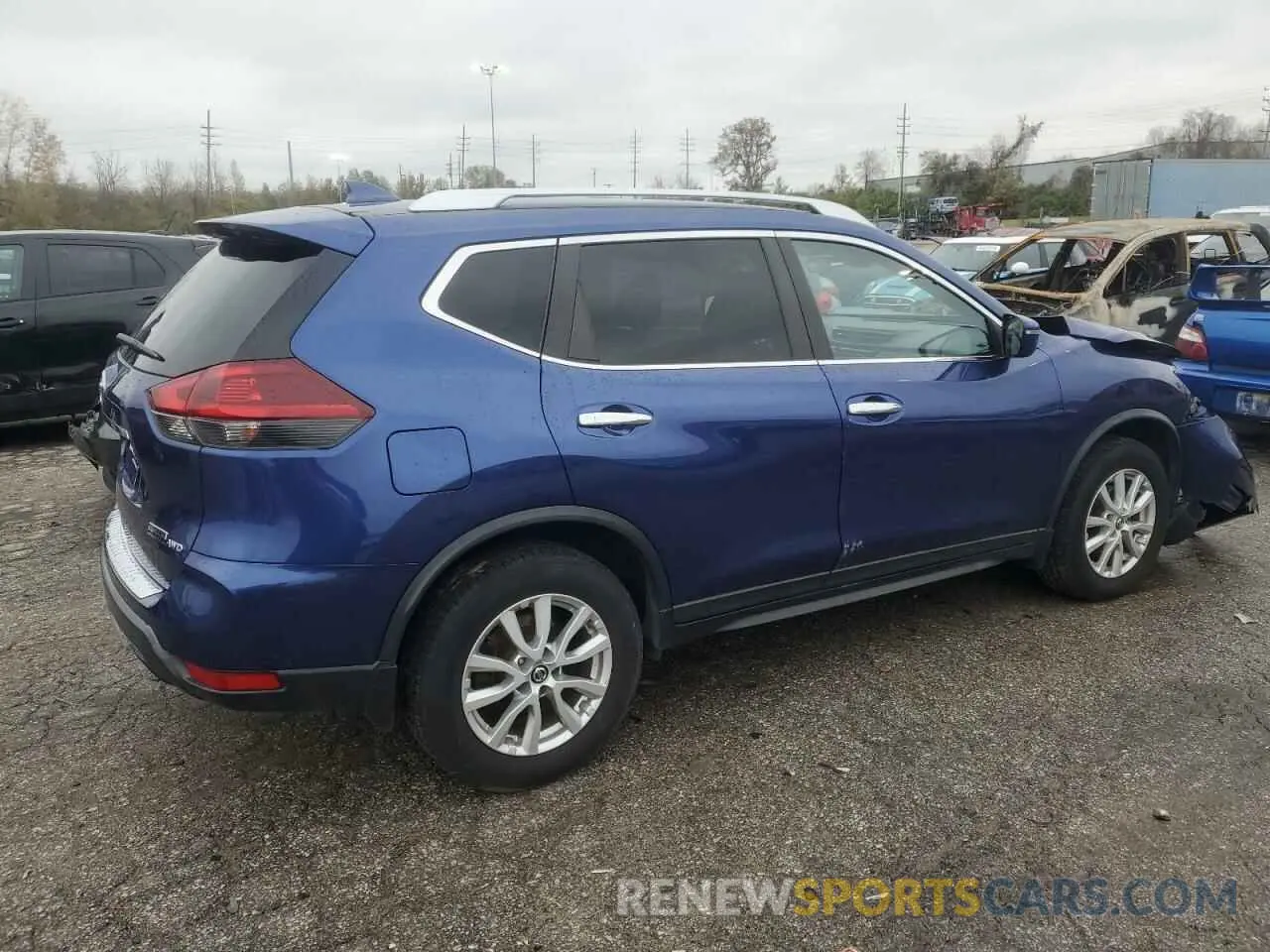 3 fotografías del automóvil dañado KNMAT2MV2KP504959 NISSAN ROGUE 2019