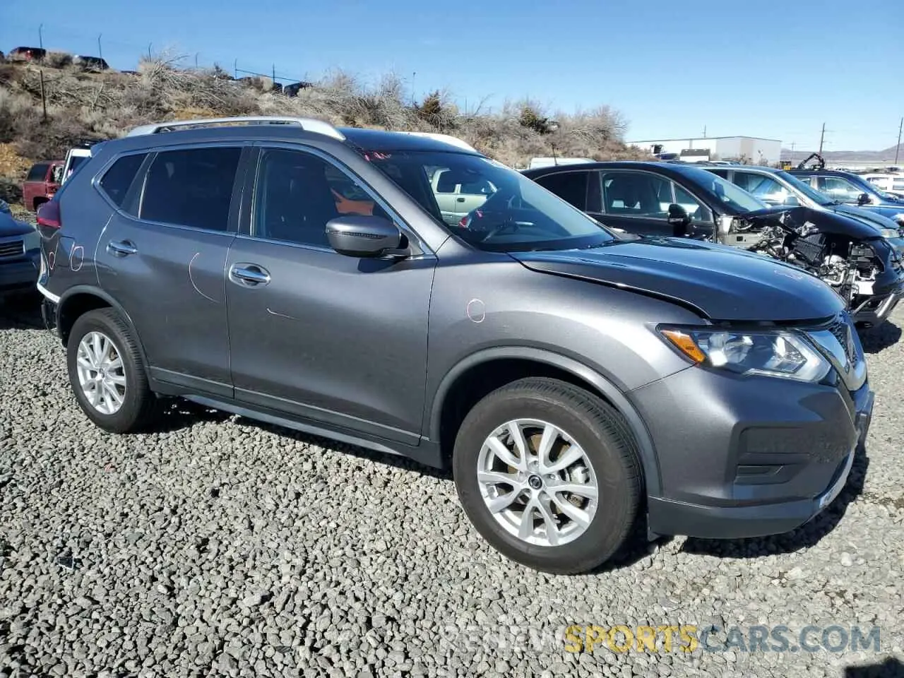 4 fotografías del automóvil dañado KNMAT2MV2KP519414 NISSAN ROGUE 2019