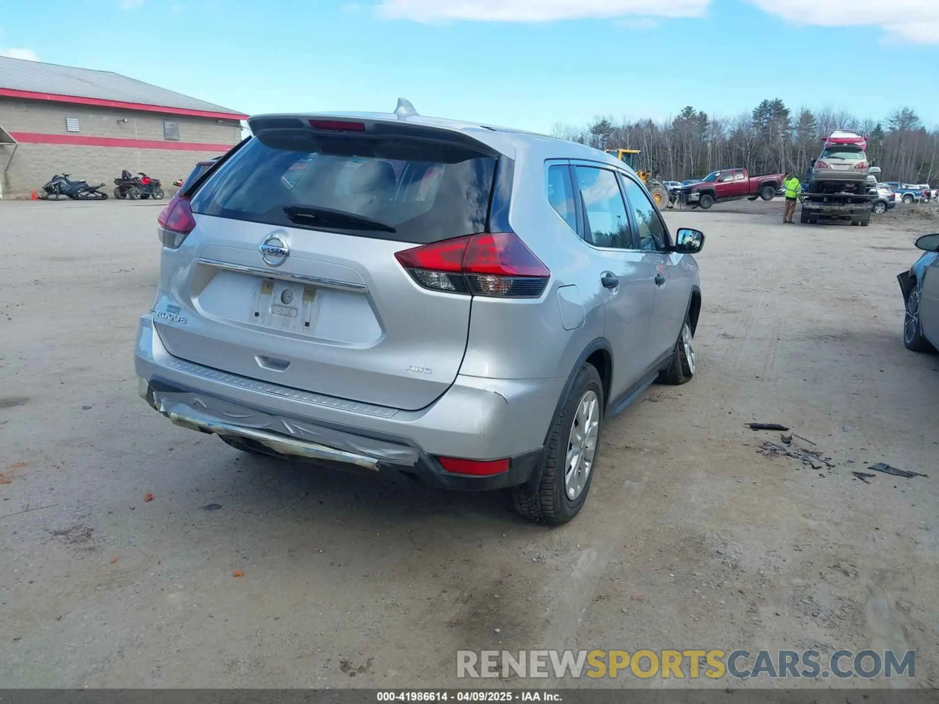 4 fotografías del automóvil dañado KNMAT2MV2KP538058 NISSAN ROGUE 2019
