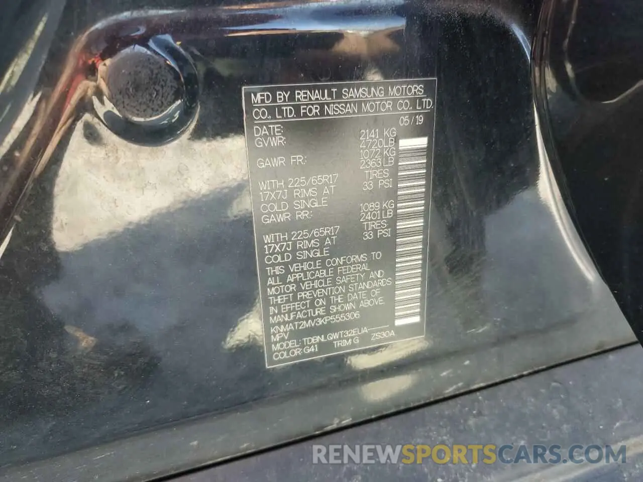 13 fotografías del automóvil dañado KNMAT2MV3KP555306 NISSAN ROGUE 2019