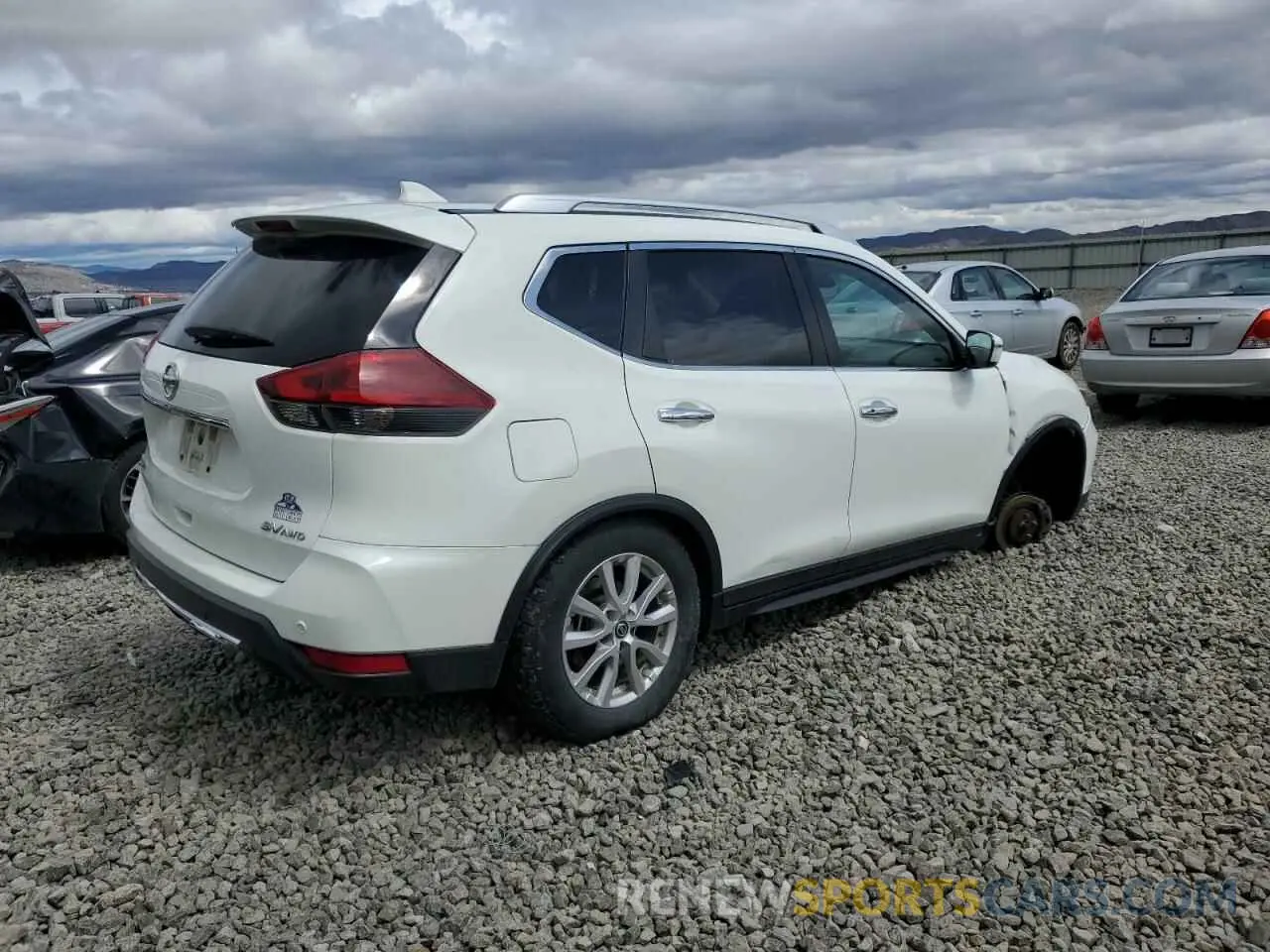 3 fotografías del automóvil dañado KNMAT2MV4KP530107 NISSAN ROGUE 2019