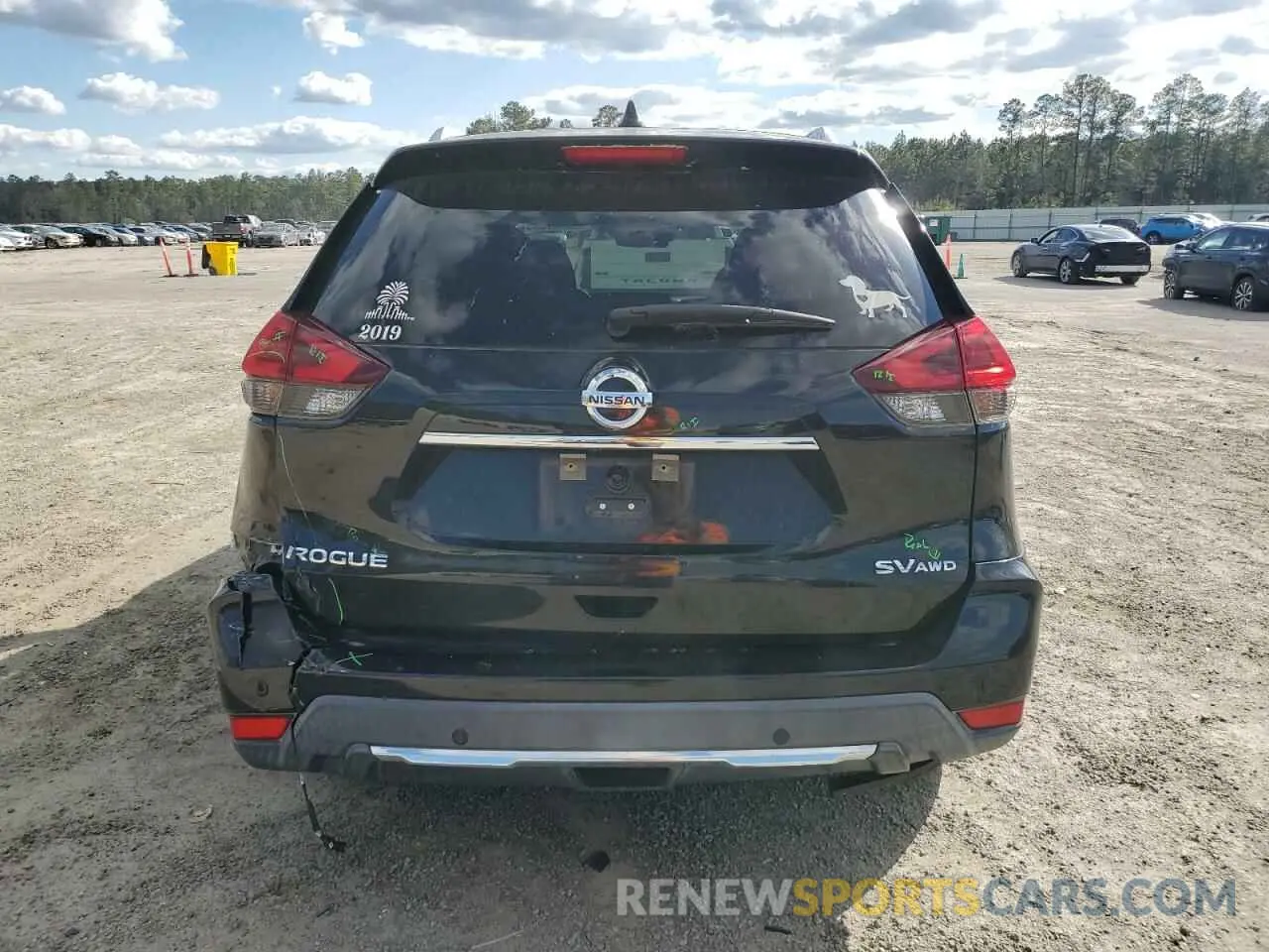 6 fotografías del automóvil dañado KNMAT2MV7KP523670 NISSAN ROGUE 2019
