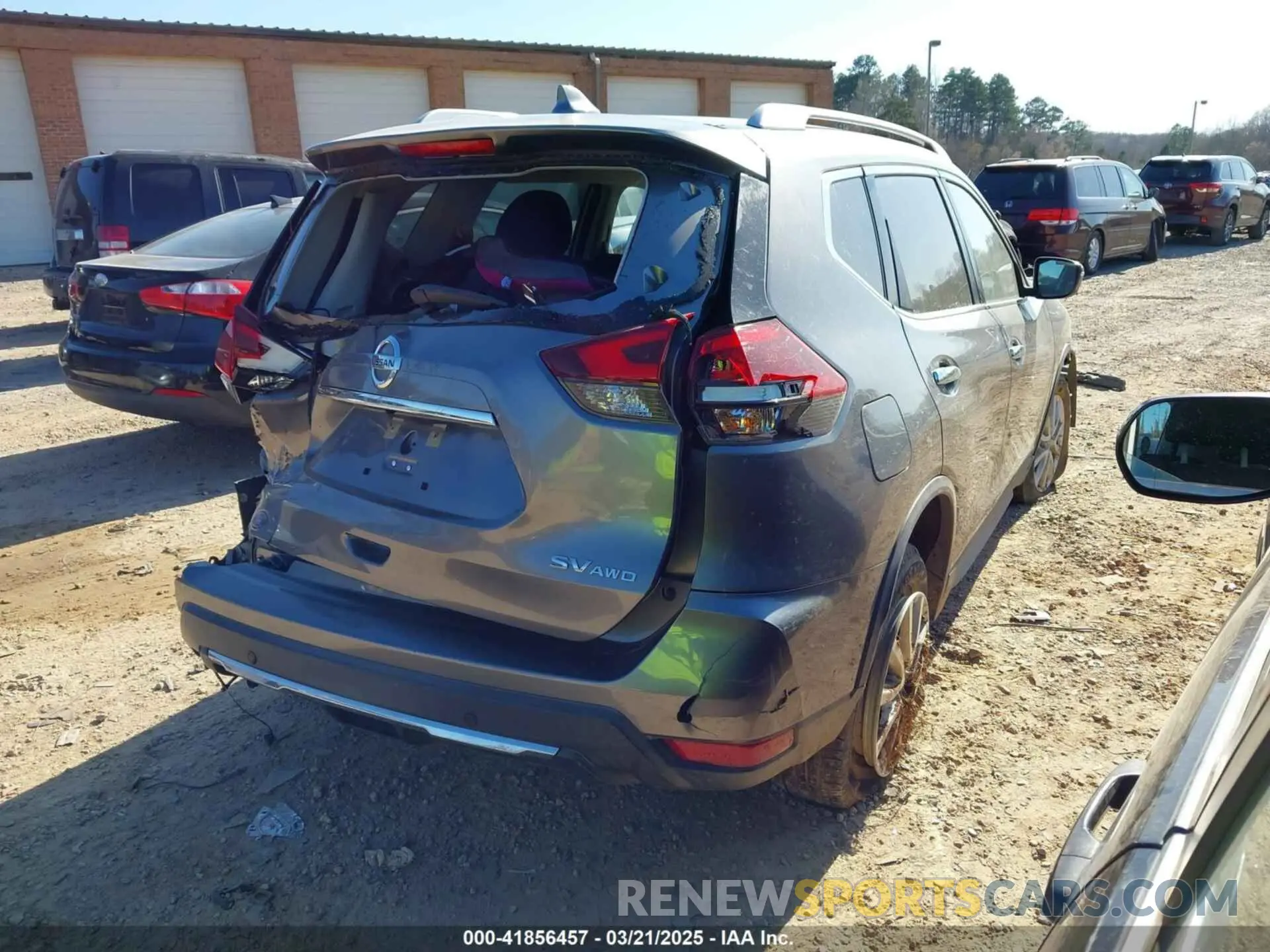 4 fotografías del automóvil dañado KNMAT2MV7KP546933 NISSAN ROGUE 2019