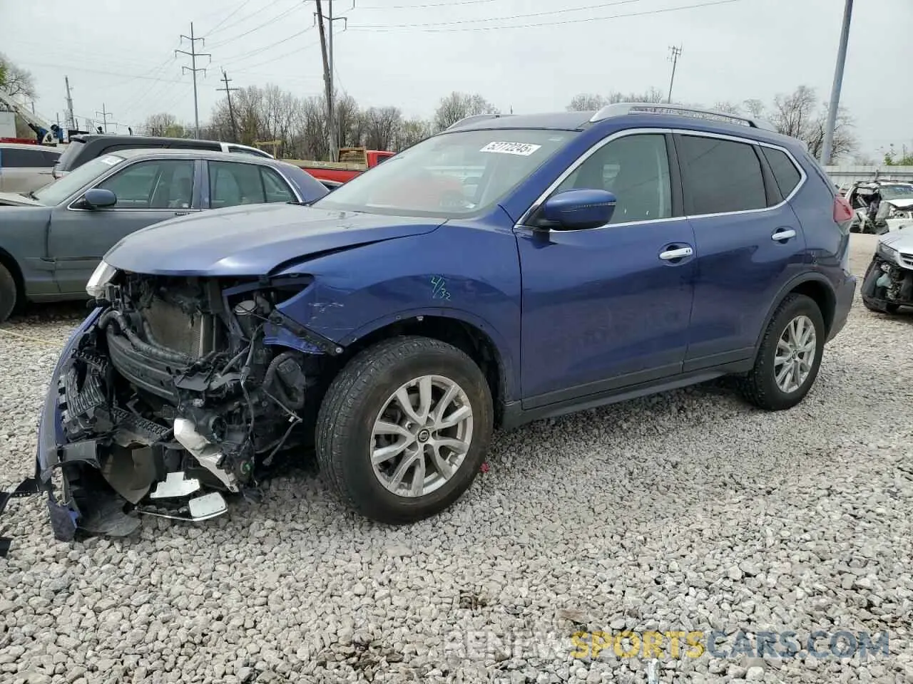 1 fotografías del automóvil dañado KNMAT2MV8KP518171 NISSAN ROGUE 2019