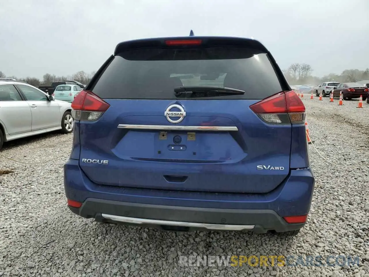 6 fotografías del automóvil dañado KNMAT2MV8KP518171 NISSAN ROGUE 2019