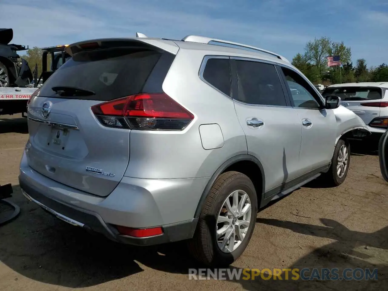 3 fotografías del automóvil dañado KNMAT2MV9KP553768 NISSAN ROGUE 2019