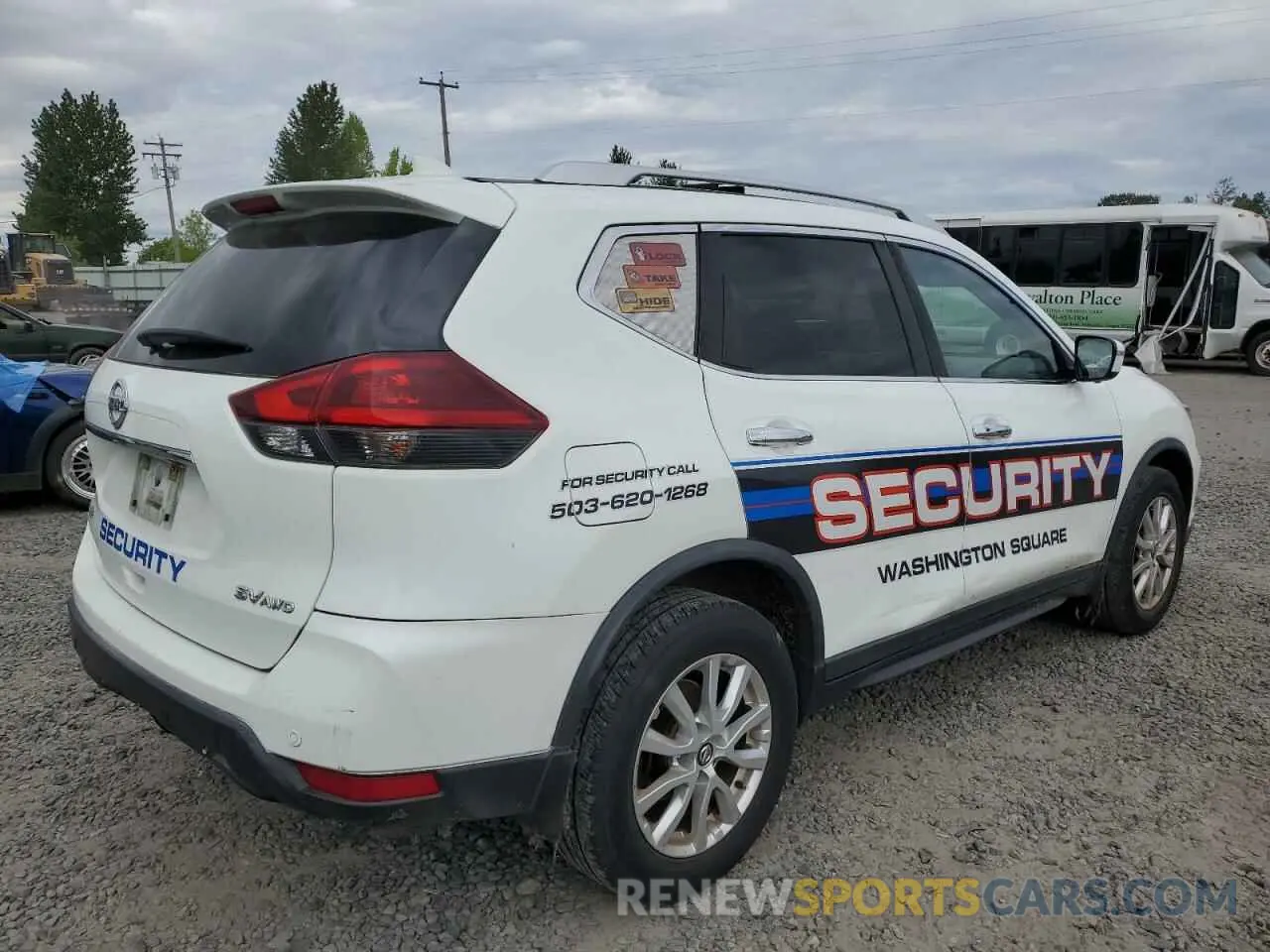 3 fotografías del automóvil dañado KNMAT2MVXKP500190 NISSAN ROGUE 2019