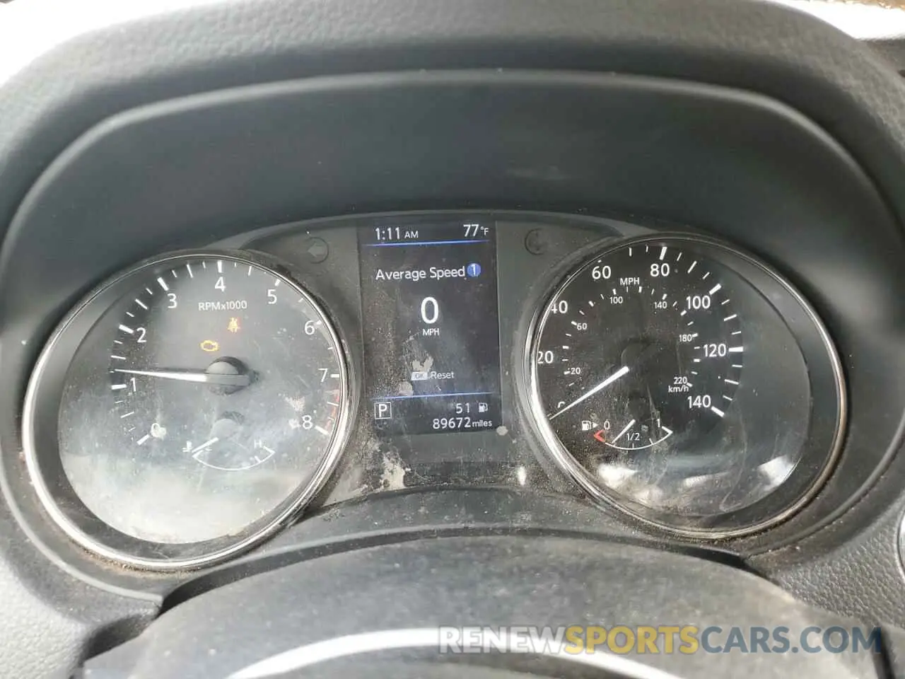 9 fotografías del automóvil dañado KNMAT2MVXKP500190 NISSAN ROGUE 2019