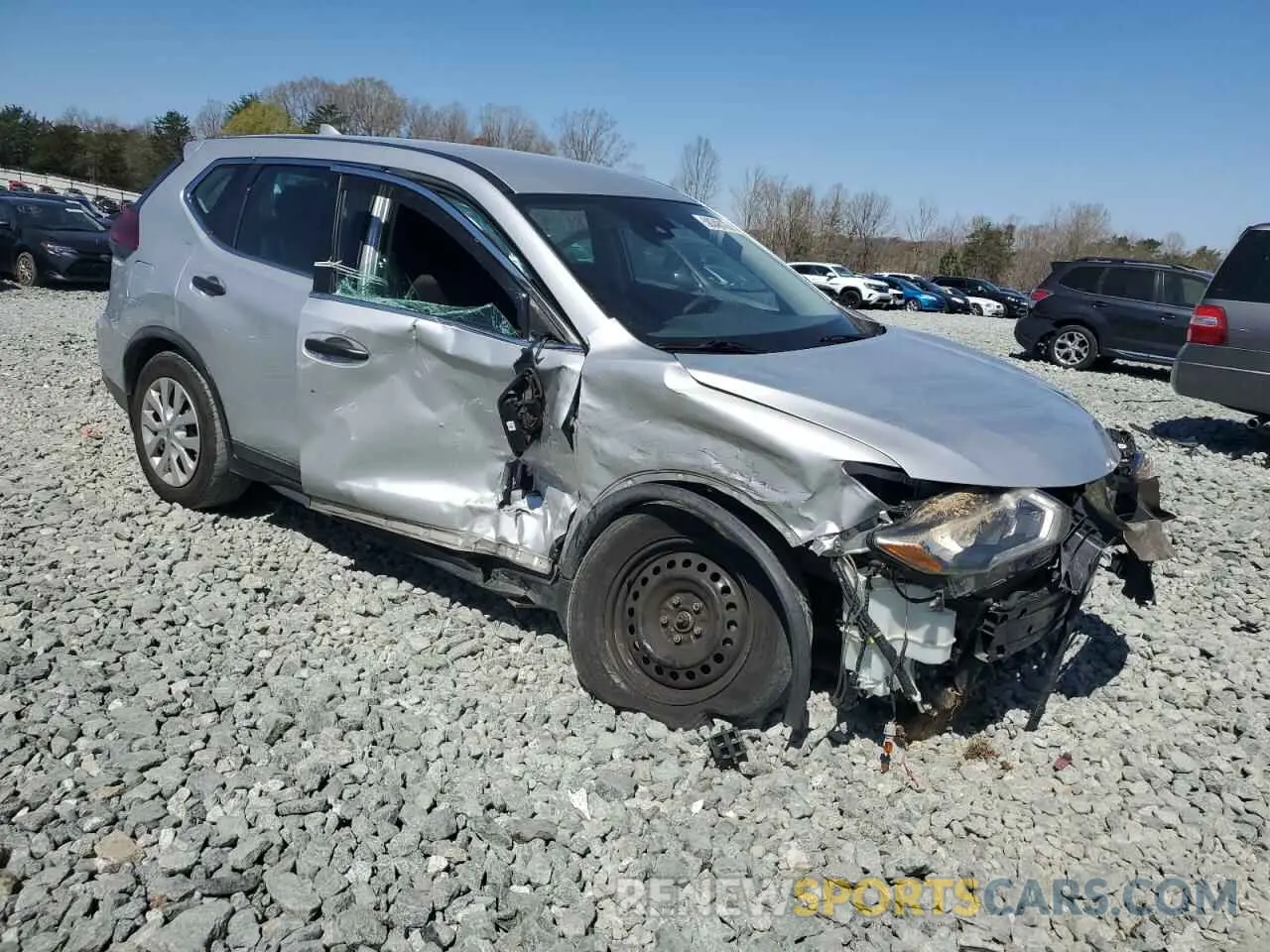 4 fotografías del automóvil dañado KNMAT2MVXKP527180 NISSAN ROGUE 2019