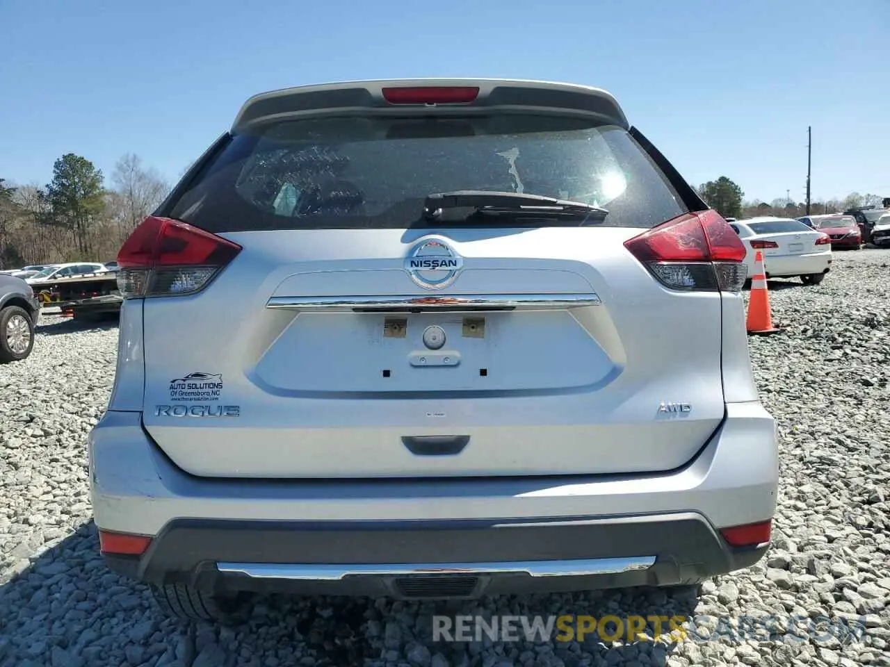 6 fotografías del automóvil dañado KNMAT2MVXKP527180 NISSAN ROGUE 2019