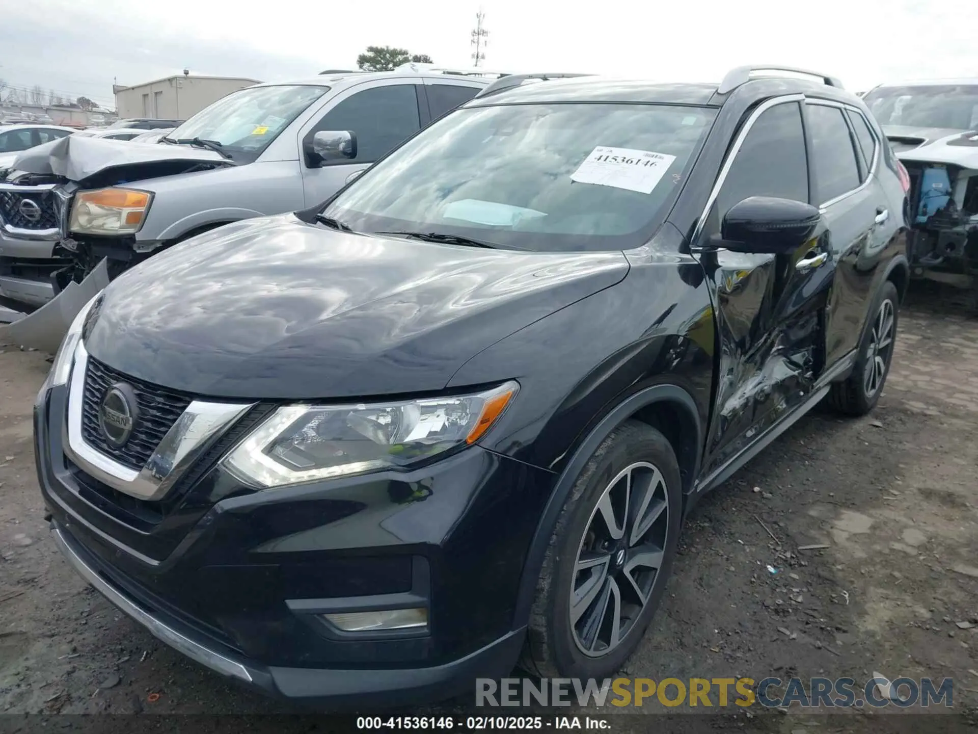 2 fotografías del automóvil dañado 5N1AT2MT0LC758690 NISSAN ROGUE 2020
